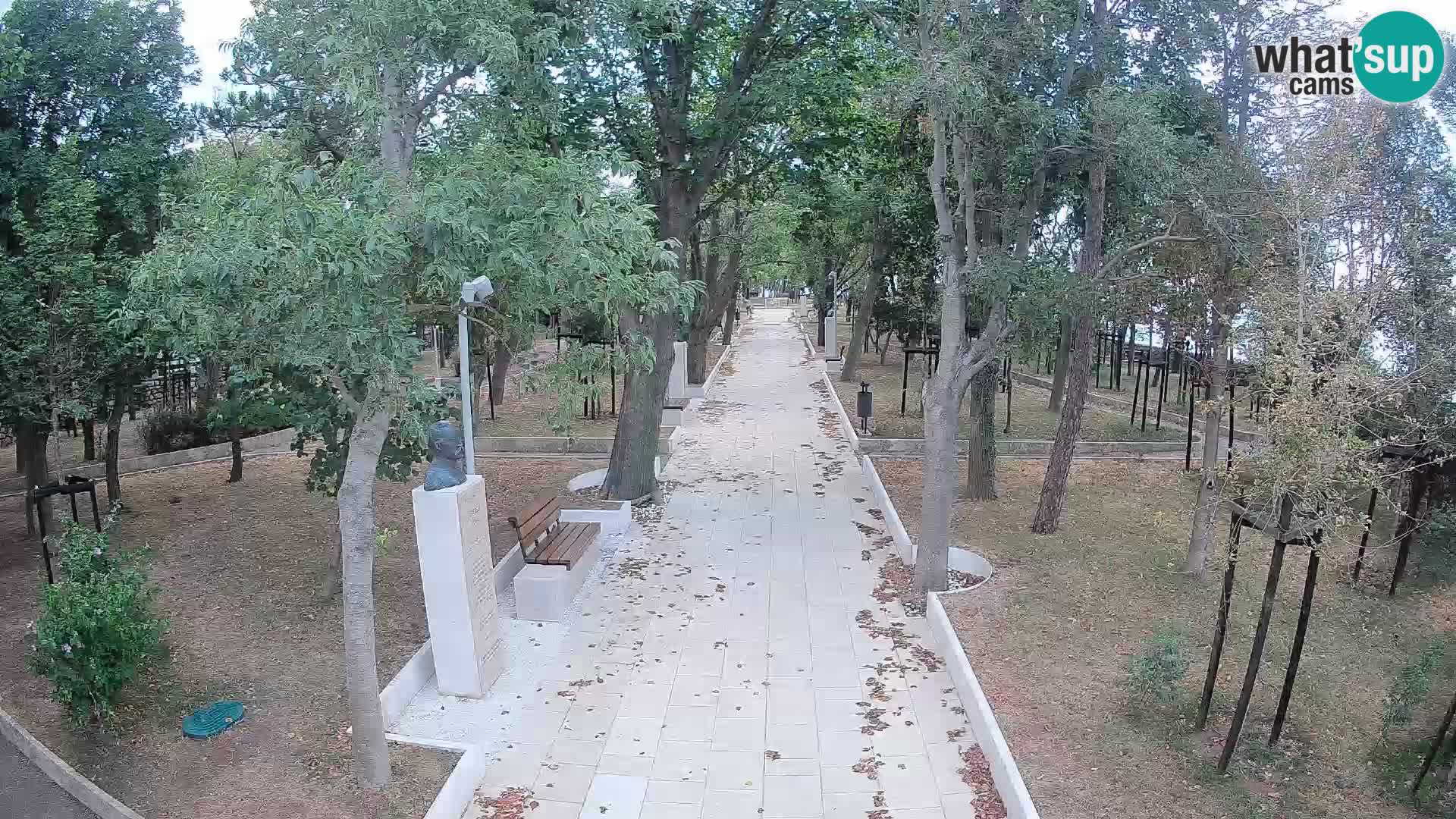 Writers’ Park Webcam Senj – Live by the Sea