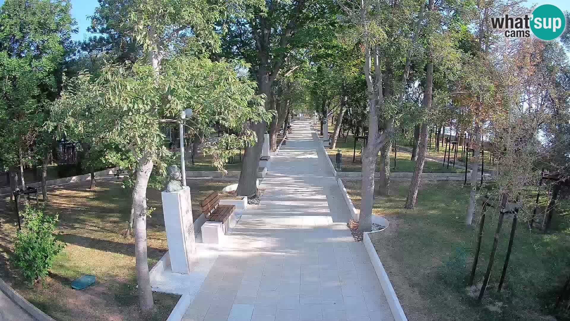 Webcam Schriftstellerpark Senj – Live am Meer