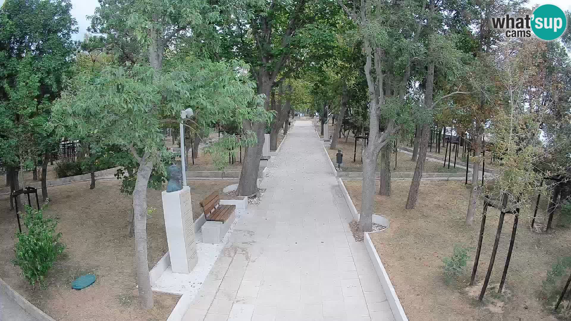 Writers’ Park Webcam Senj – Live by the Sea