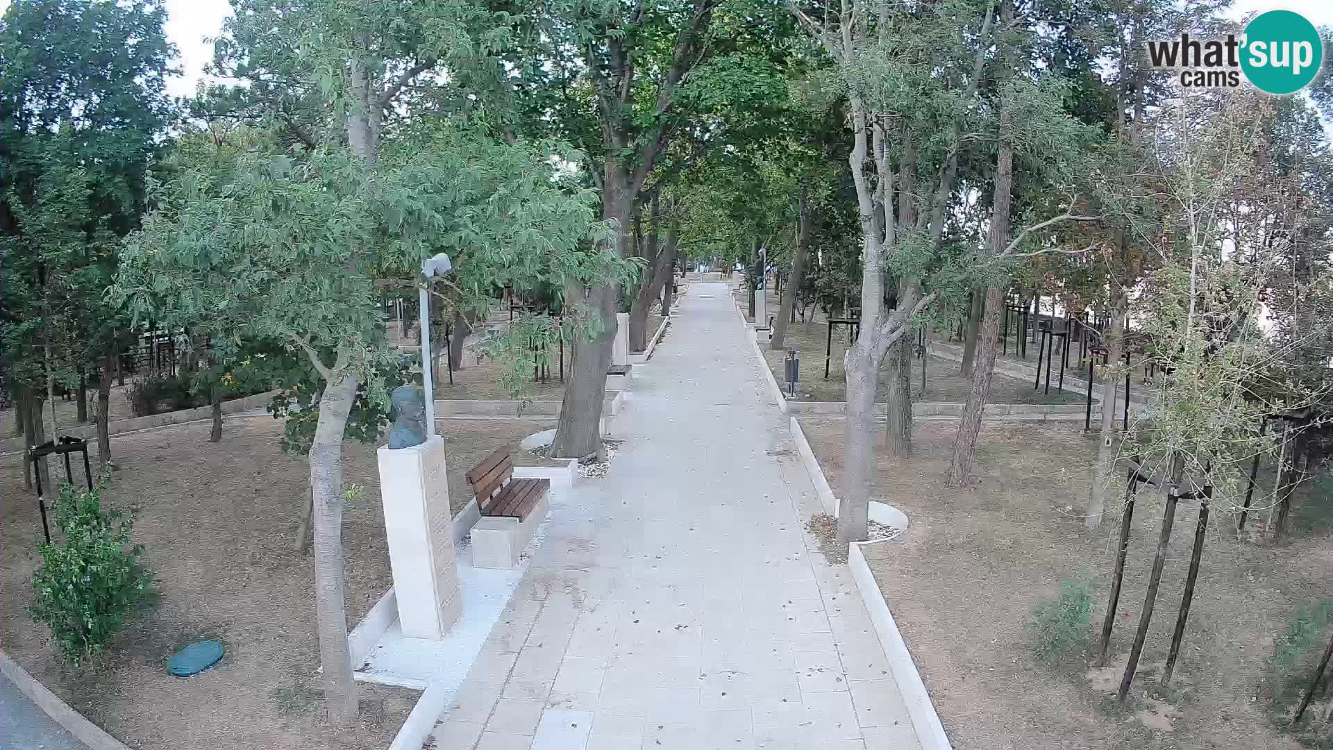Park pisateljev Senj – Pogled v živo ob morju