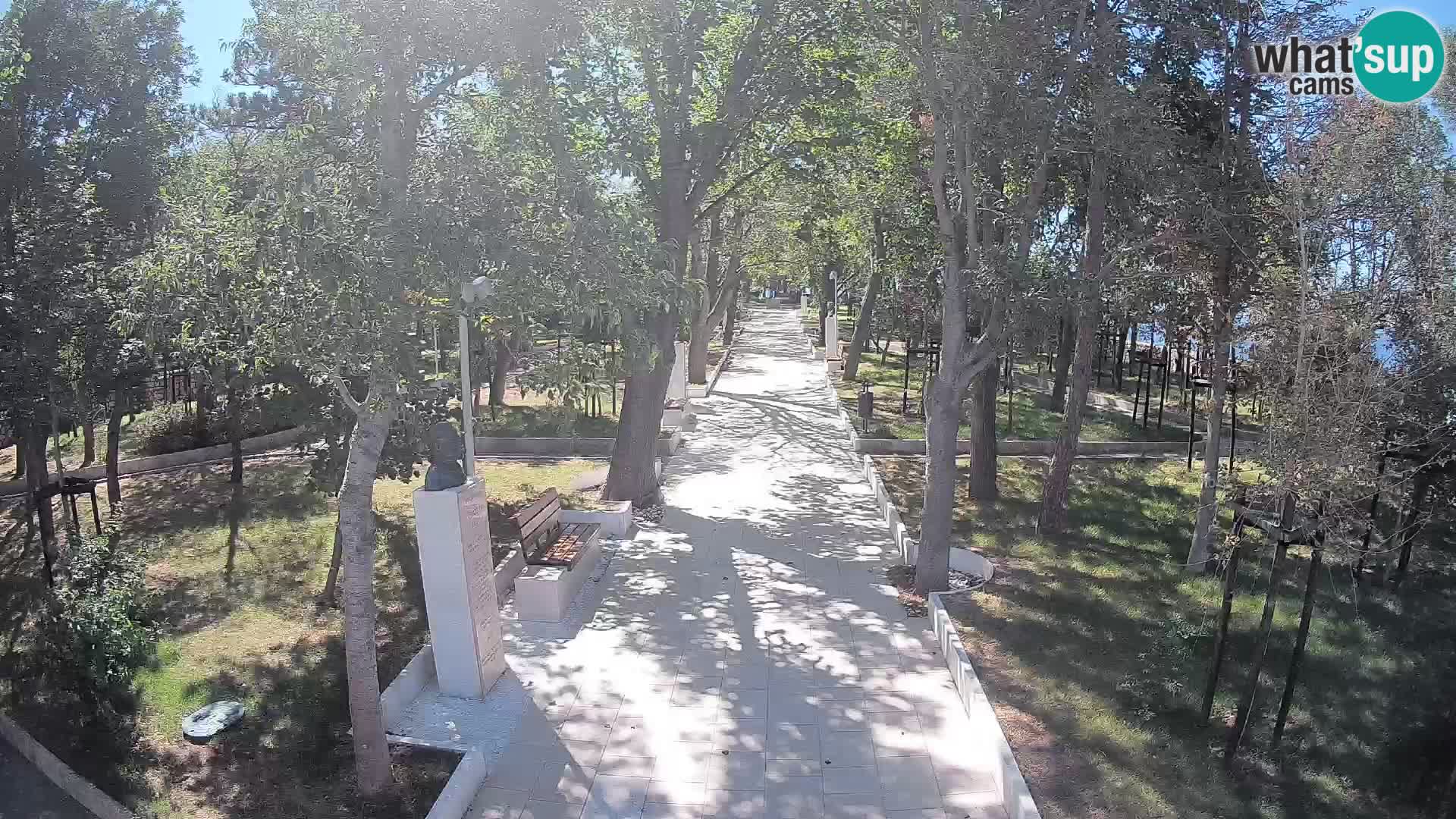 Writers’ Park Webcam Senj – Live by the Sea