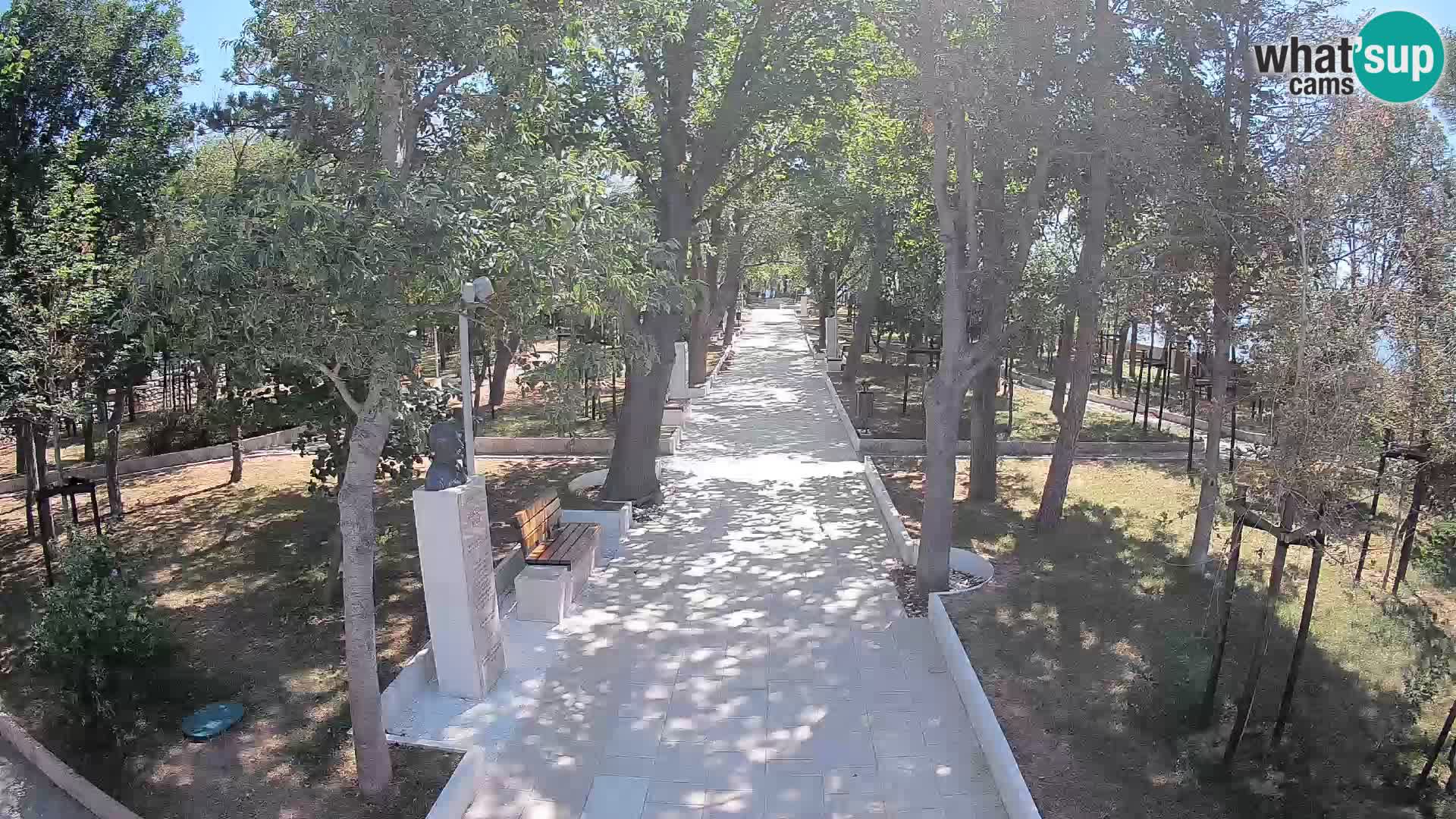Webcam Schriftstellerpark Senj – Live am Meer
