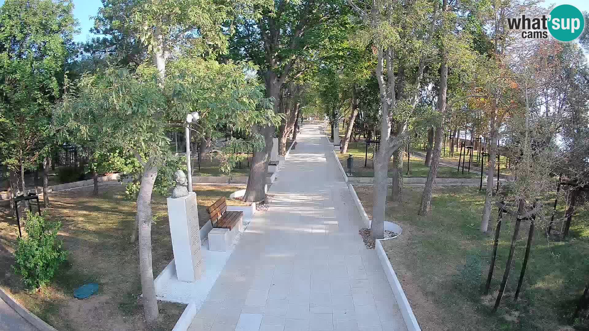 Webcam Schriftstellerpark Senj – Live am Meer