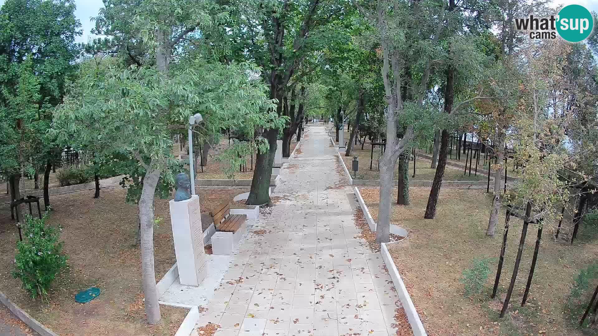 Writers’ Park Webcam Senj – Live by the Sea