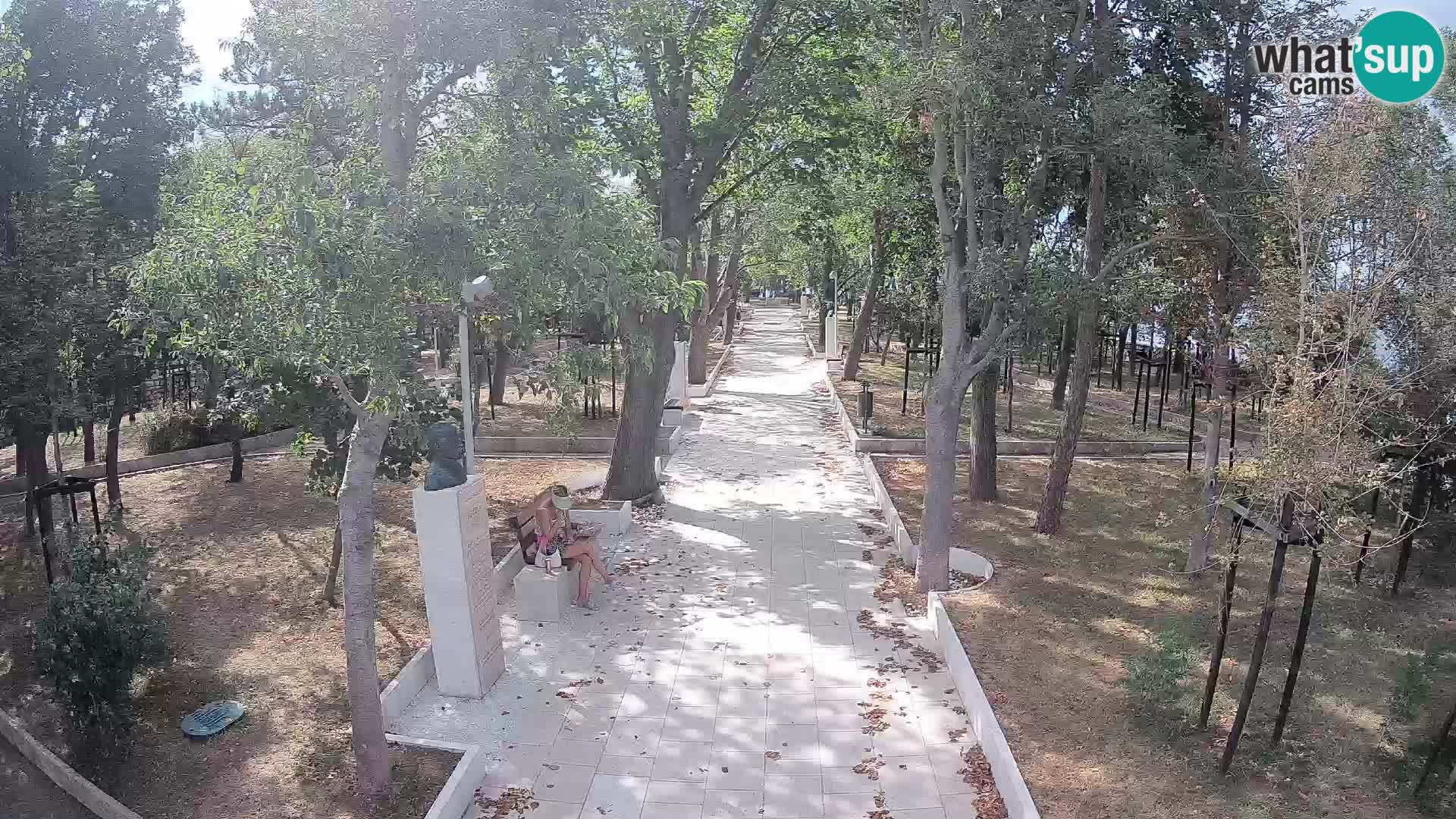 Writers’ Park Webcam Senj – Live by the Sea