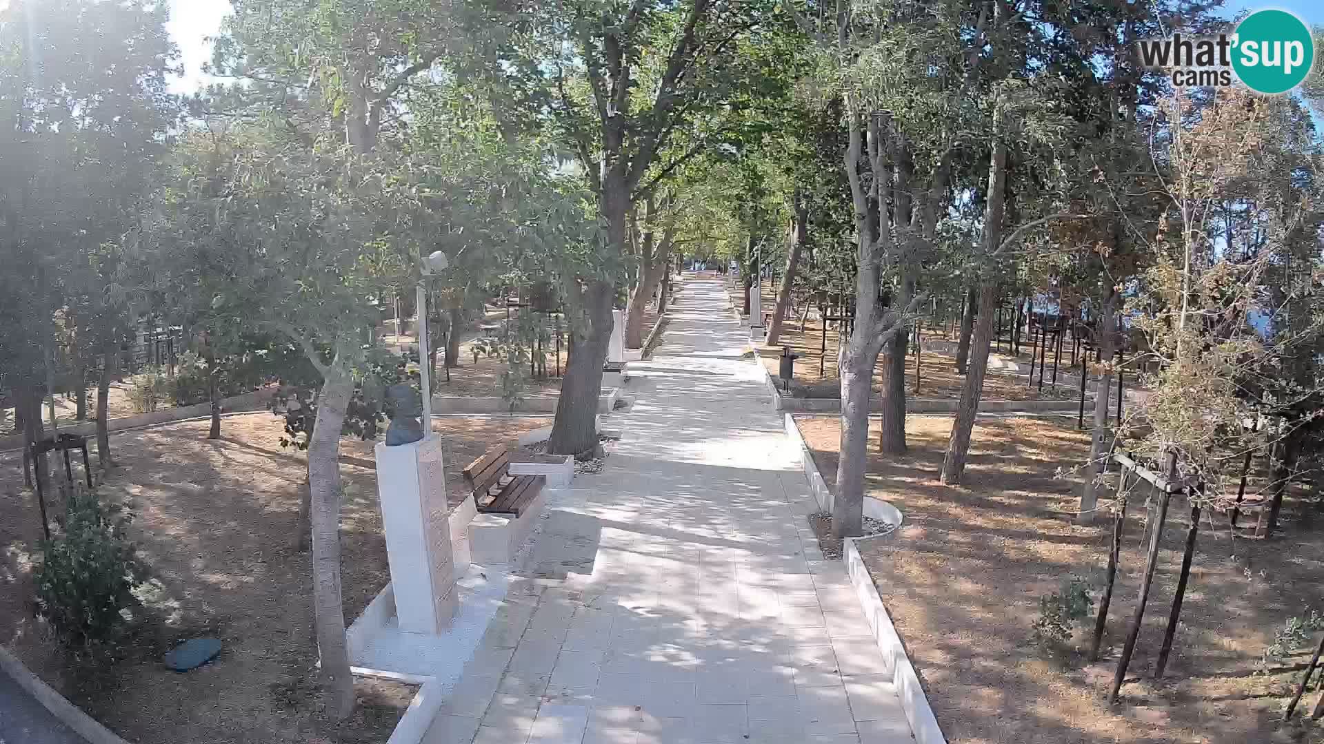 Writers’ Park Webcam Senj – Live by the Sea