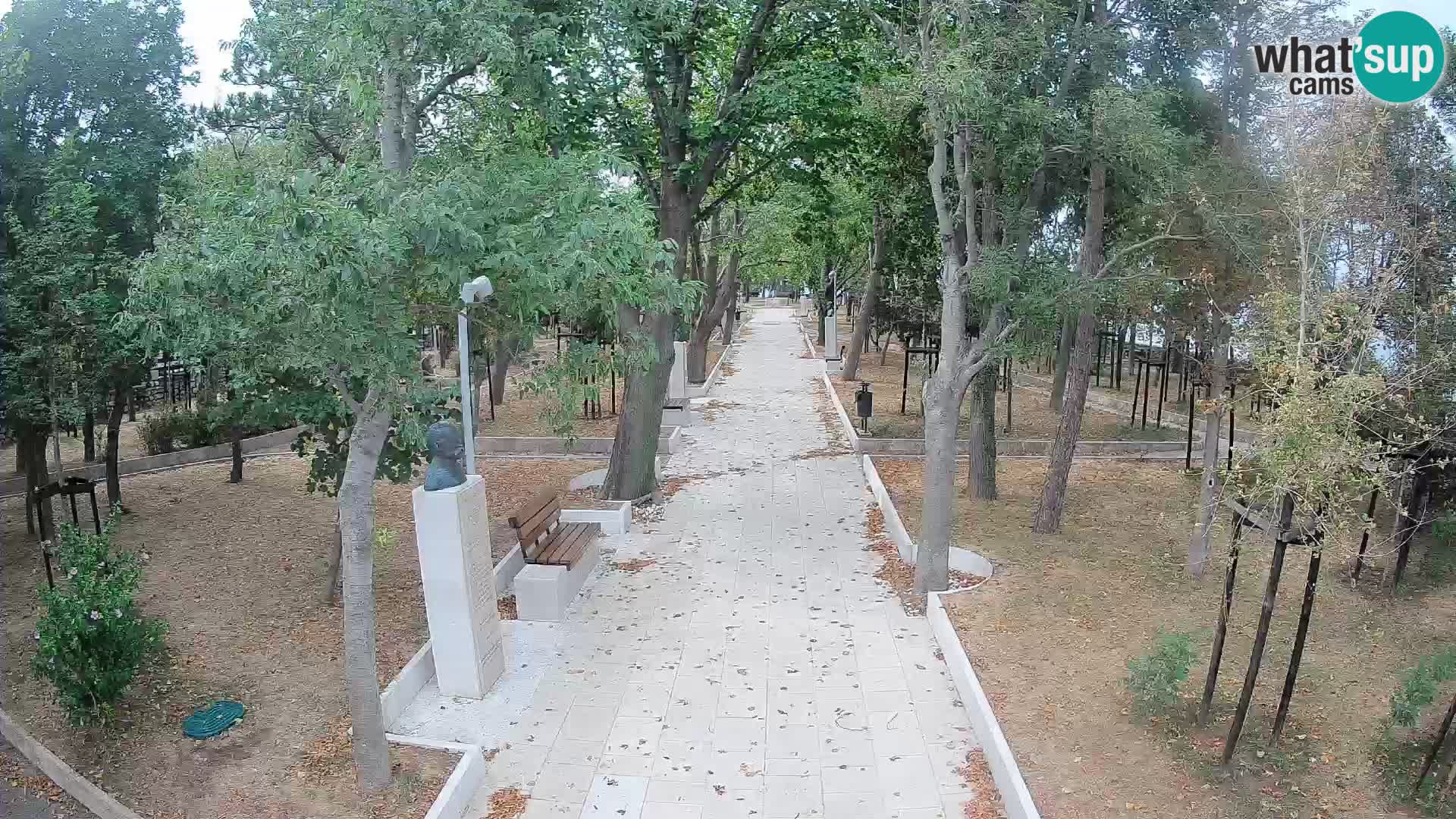 Webcam Schriftstellerpark Senj – Live am Meer