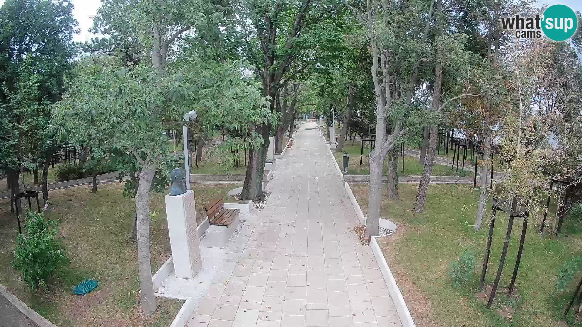 Webcam Schriftstellerpark Senj – Live am Meer
