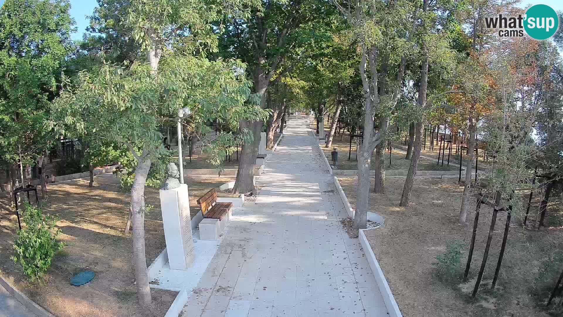 Webcam Schriftstellerpark Senj – Live am Meer