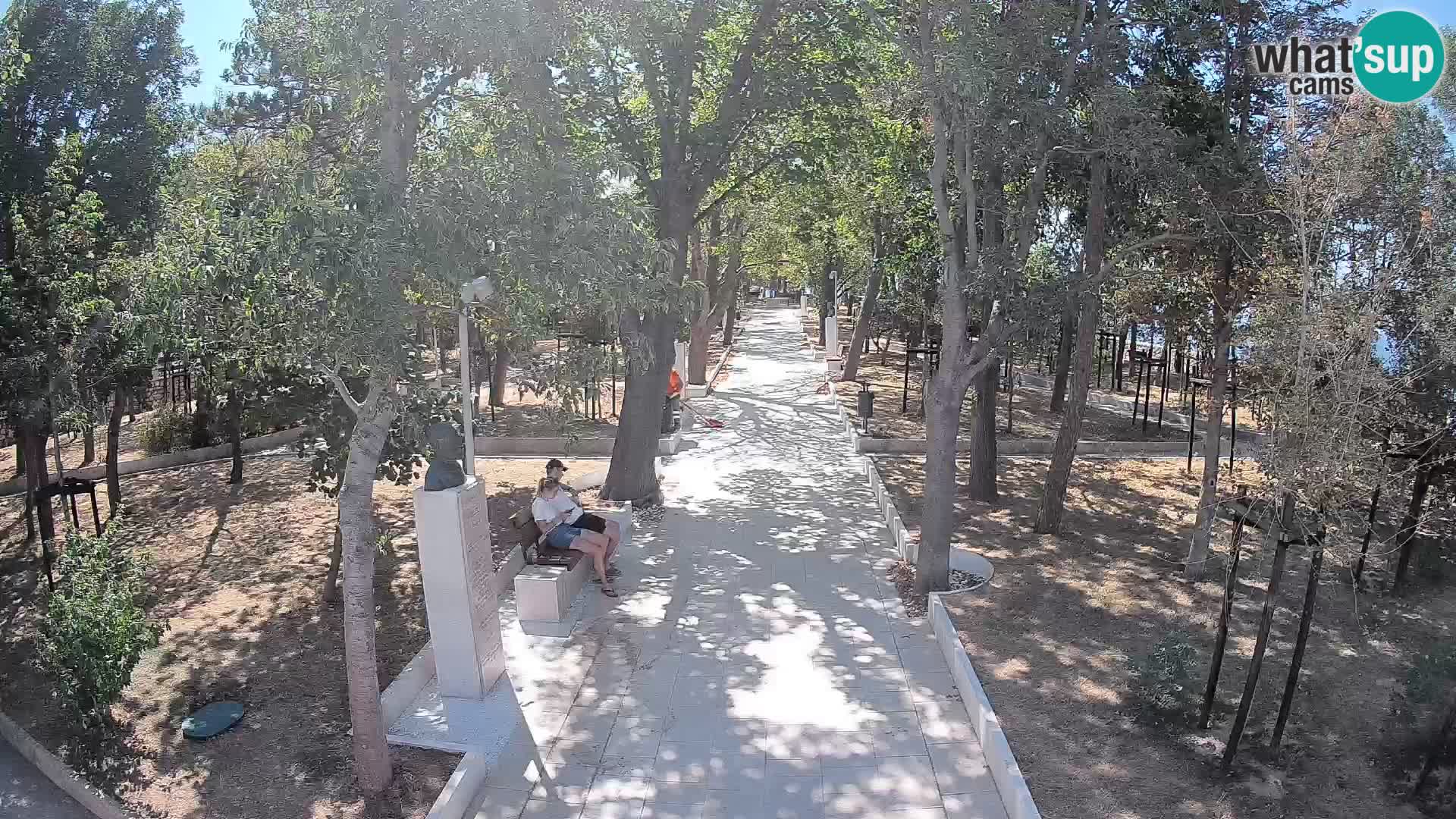 Webcam Schriftstellerpark Senj – Live am Meer