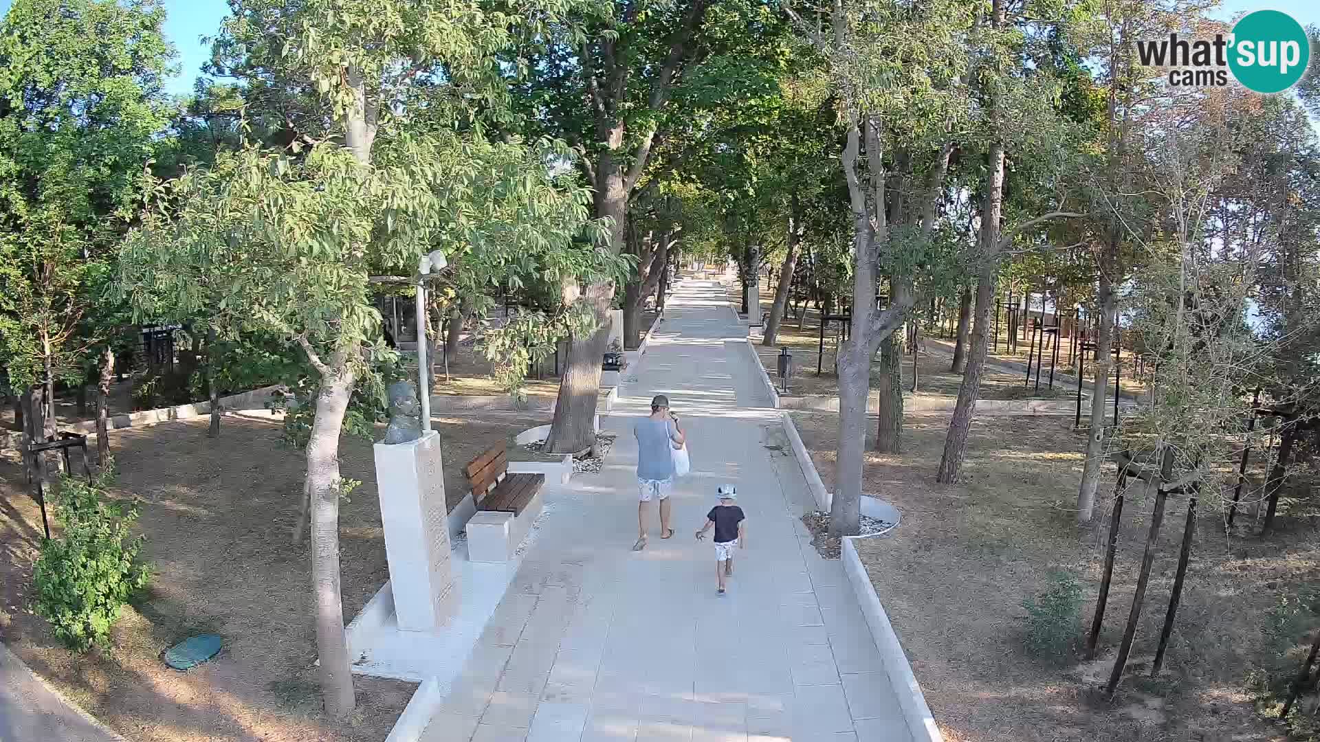 Webcam Schriftstellerpark Senj – Live am Meer