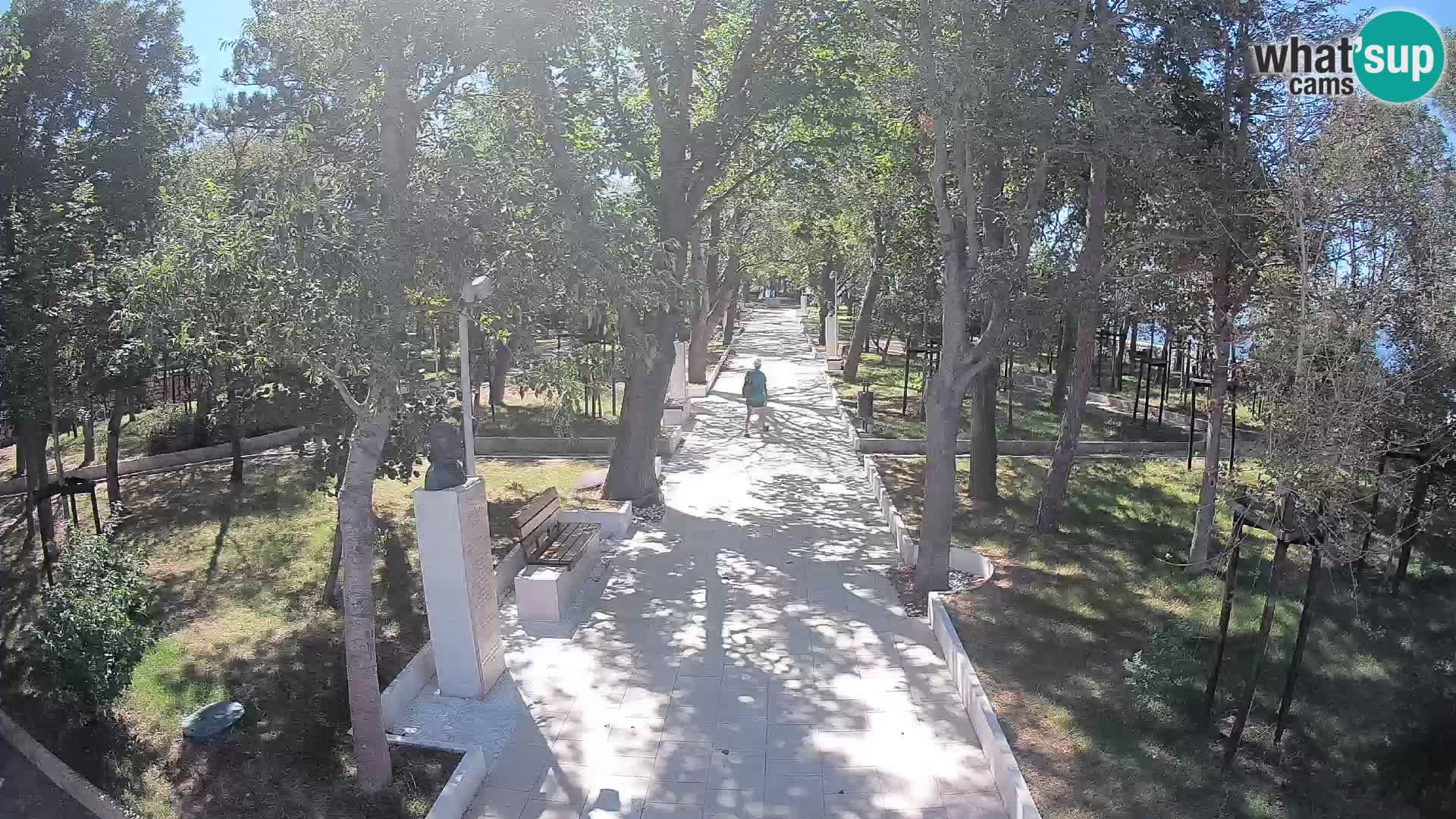 Webcam Schriftstellerpark Senj – Live am Meer