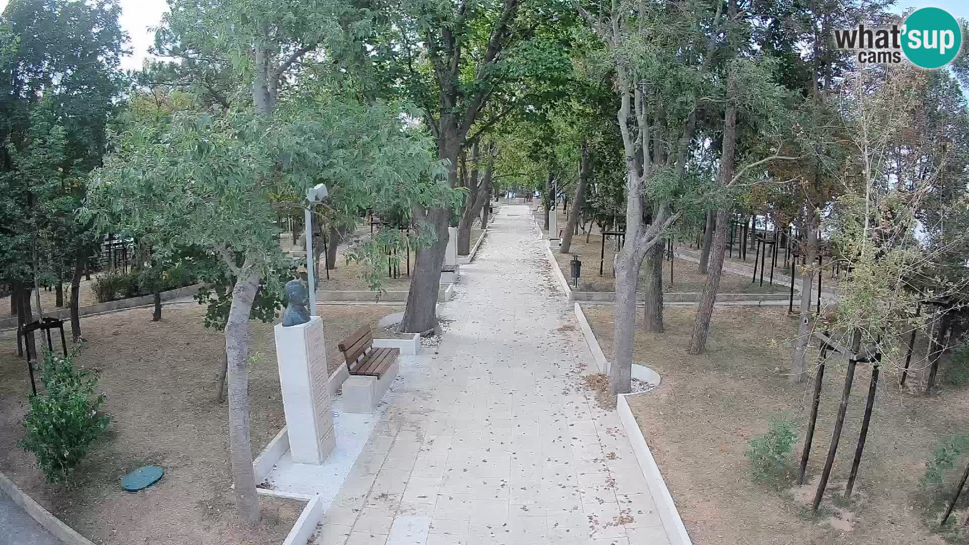 Writers’ Park Webcam Senj – Live by the Sea