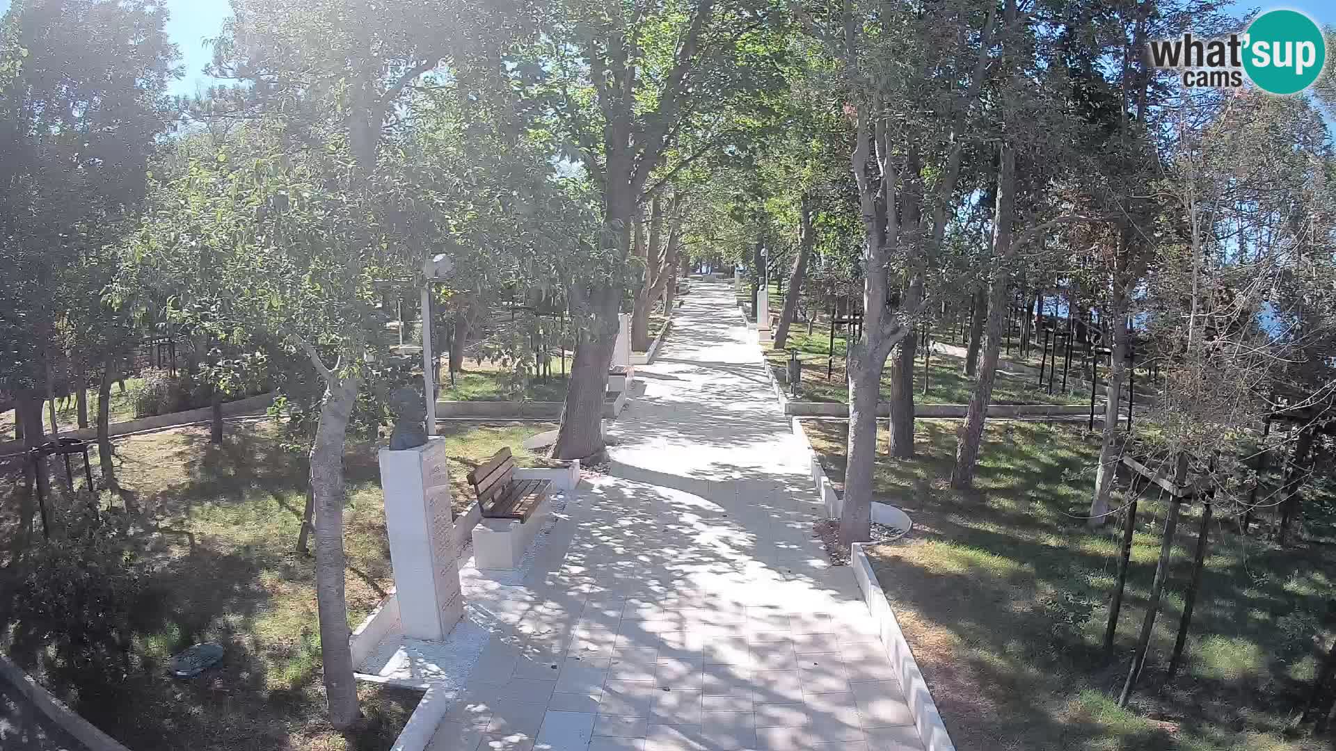 Writers’ Park Webcam Senj – Live by the Sea