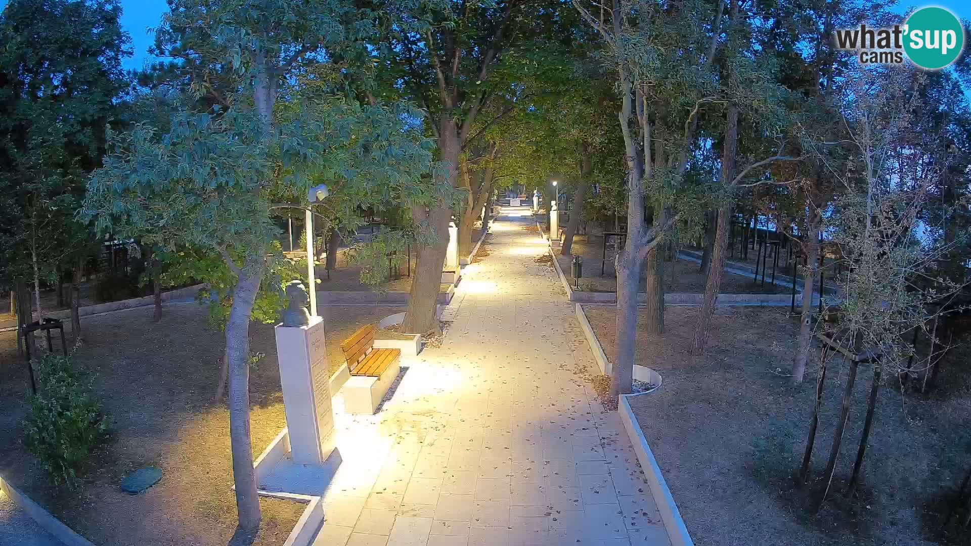 Writers’ Park Webcam Senj – Live by the Sea