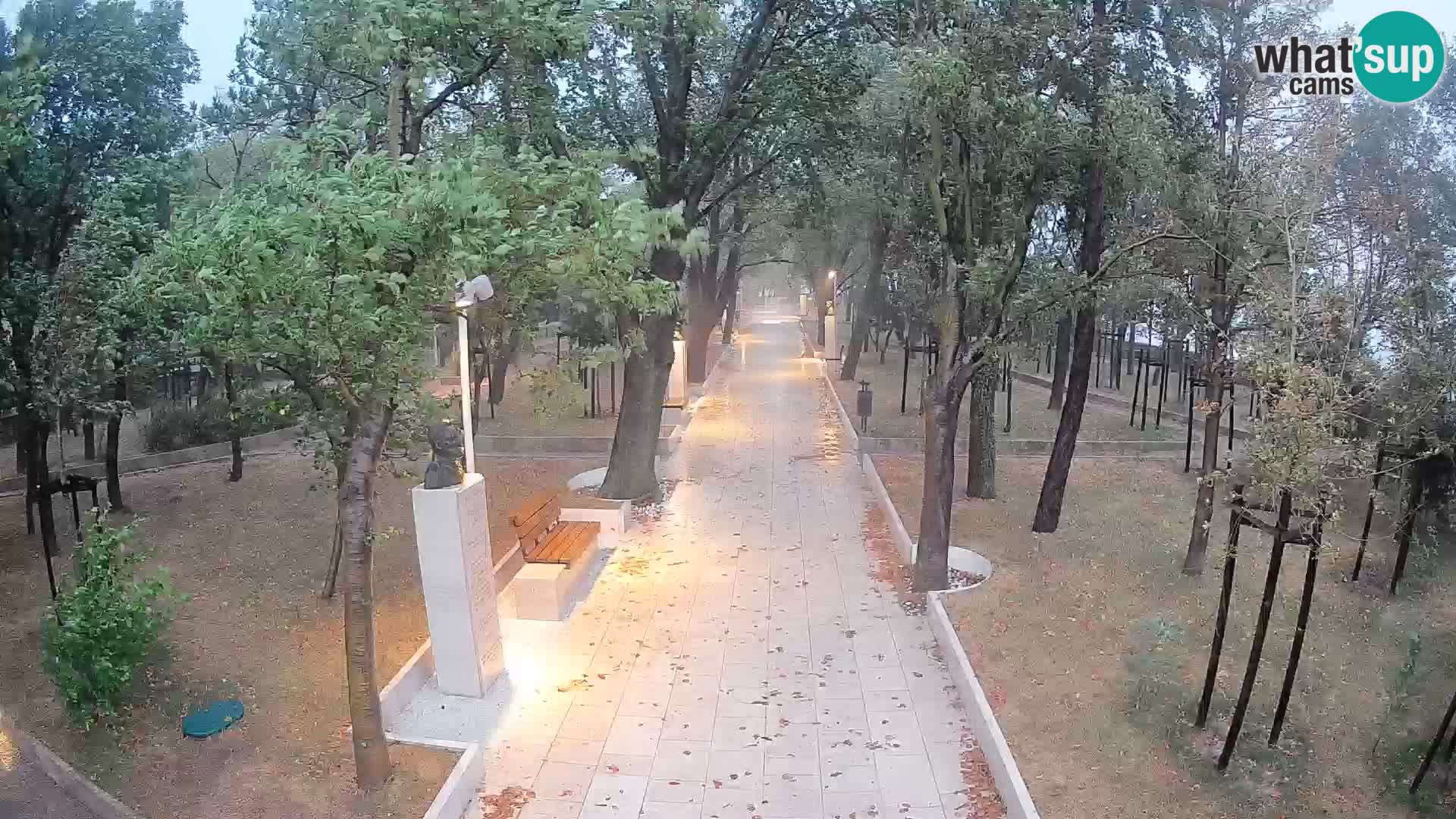 Writers’ Park Webcam Senj – Live by the Sea