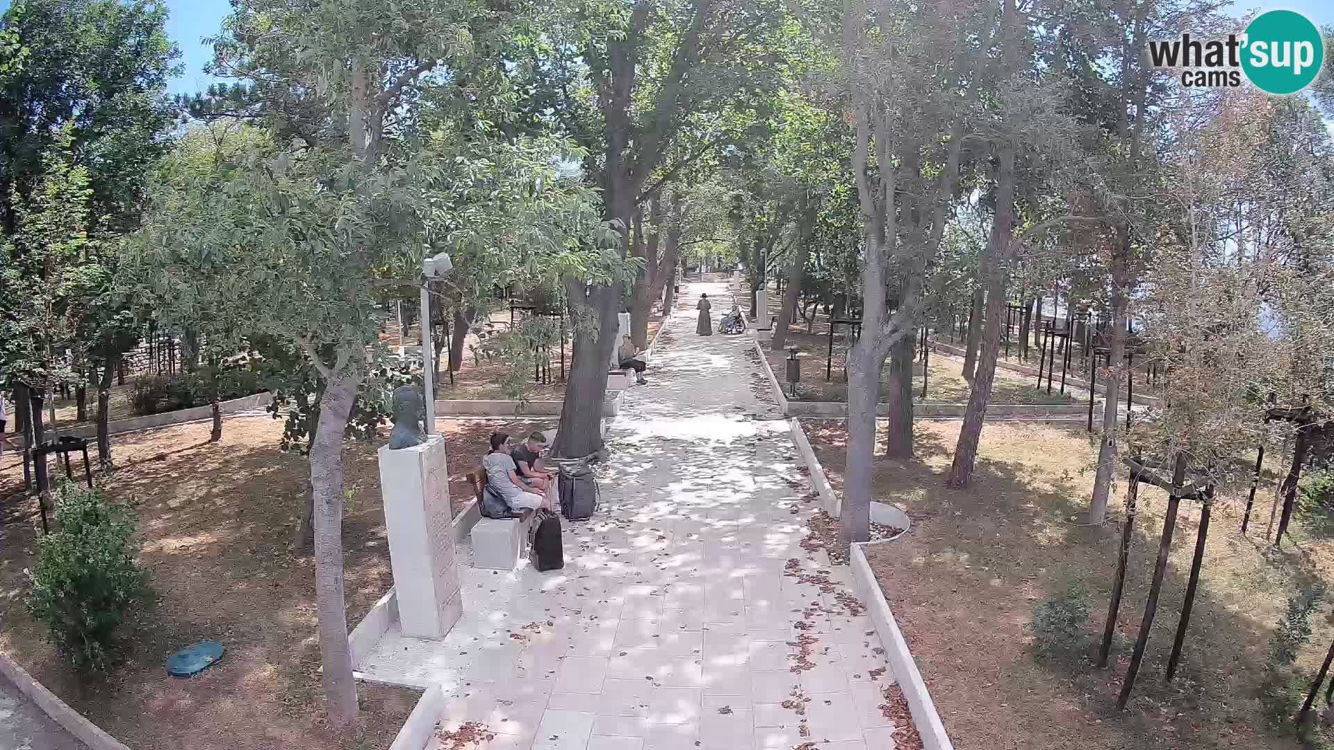 Webcam Schriftstellerpark Senj – Live am Meer