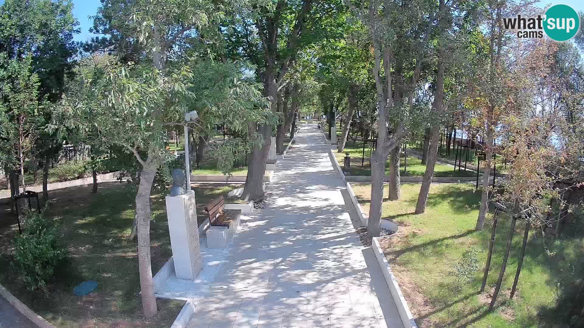 Webcam Schriftstellerpark Senj – Live am Meer