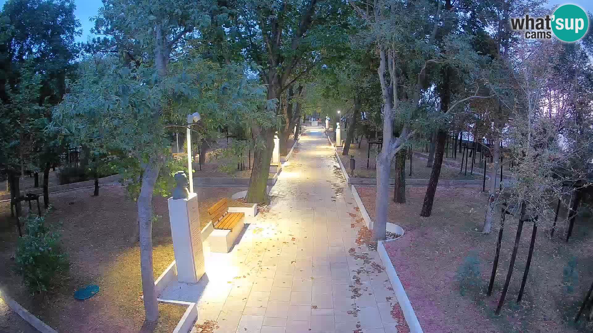 Webcam Schriftstellerpark Senj – Live am Meer