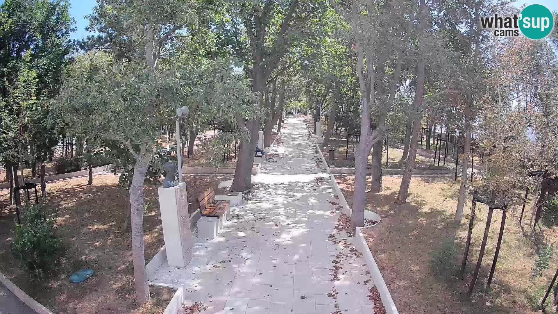 Webcam Schriftstellerpark Senj – Live am Meer
