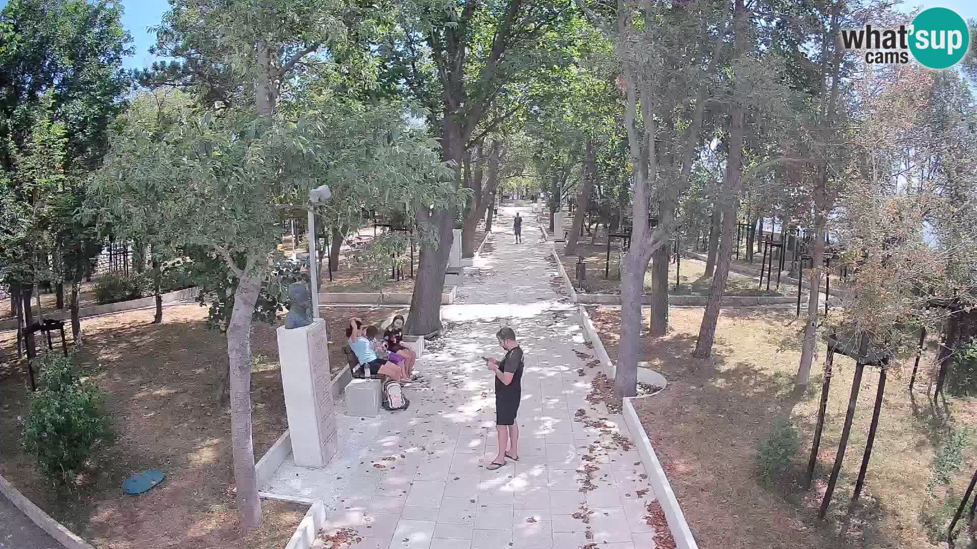 Webcam Schriftstellerpark Senj – Live am Meer