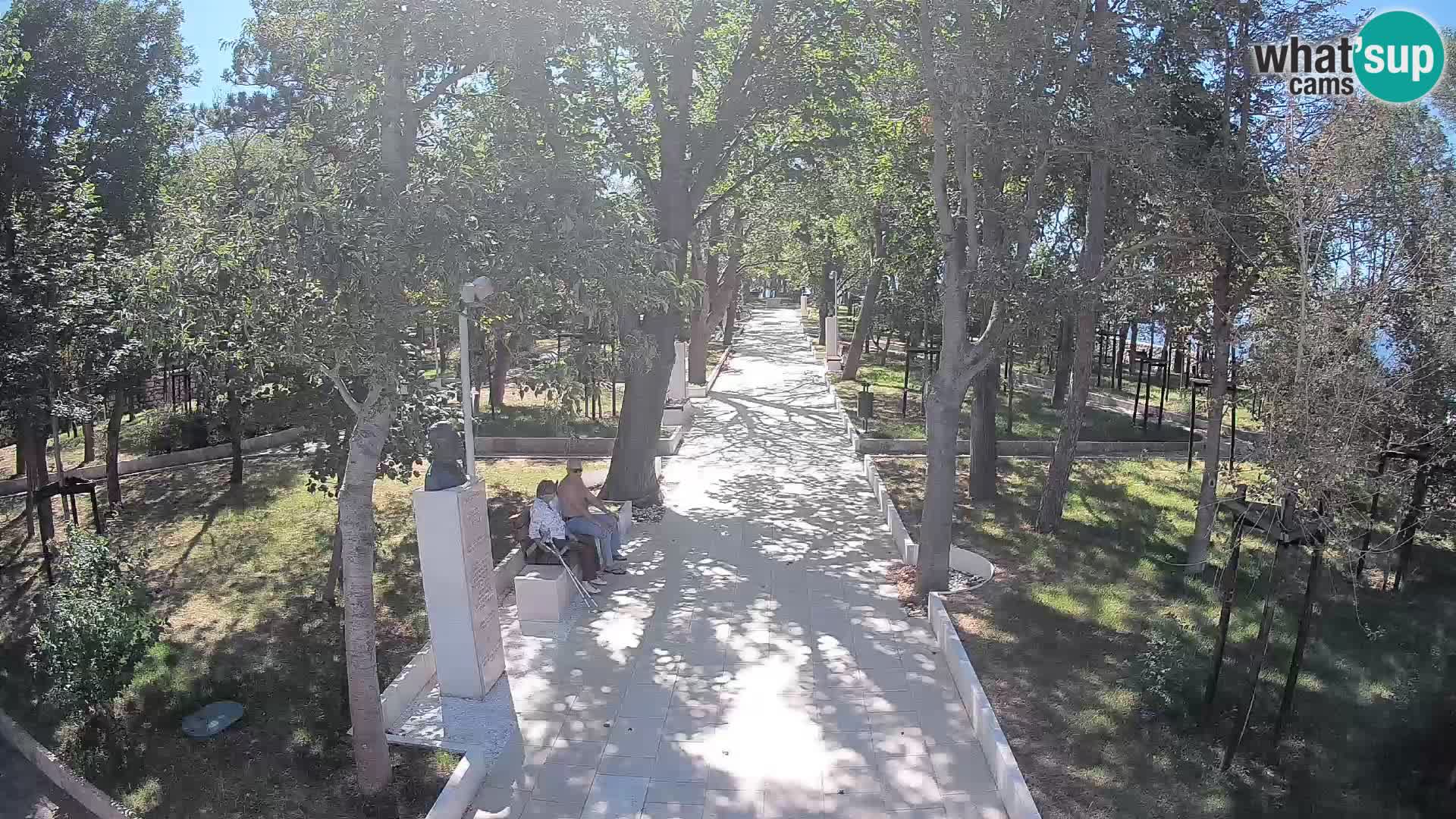 Writers’ Park Webcam Senj – Live by the Sea
