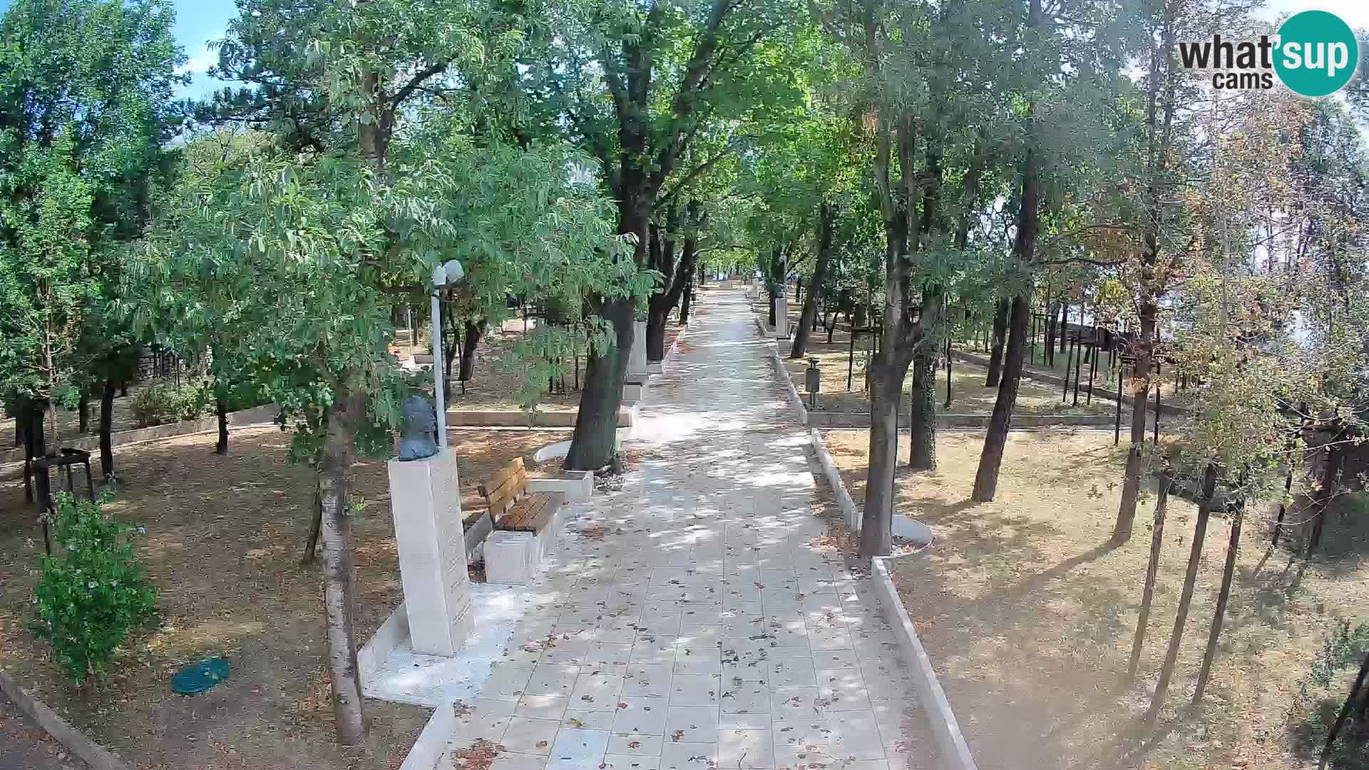 Writers’ Park Webcam Senj – Live by the Sea