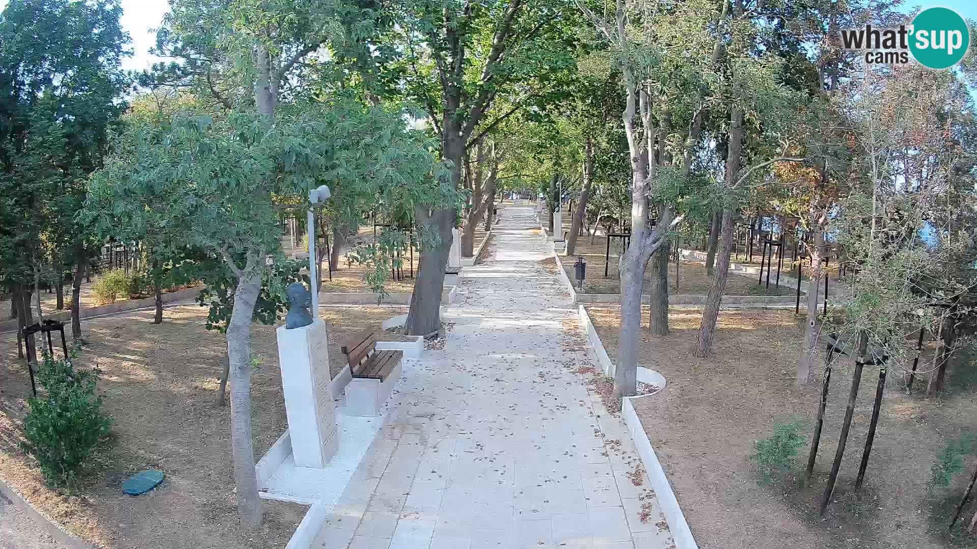 Webcam Schriftstellerpark Senj – Live am Meer