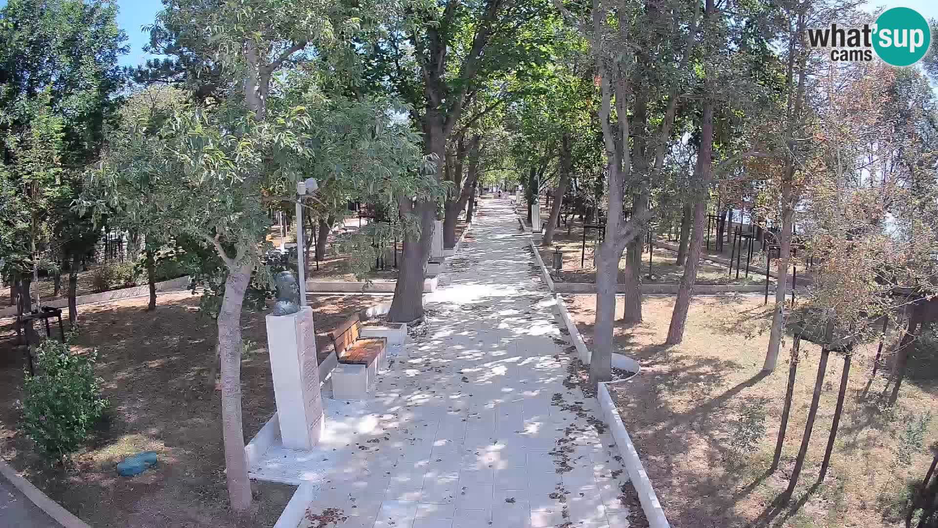 Webcam Schriftstellerpark Senj – Live am Meer