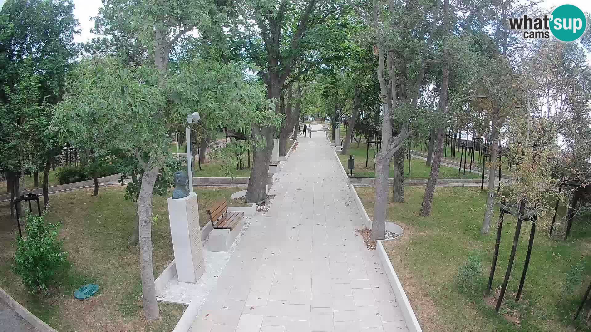 Webcam Schriftstellerpark Senj – Live am Meer