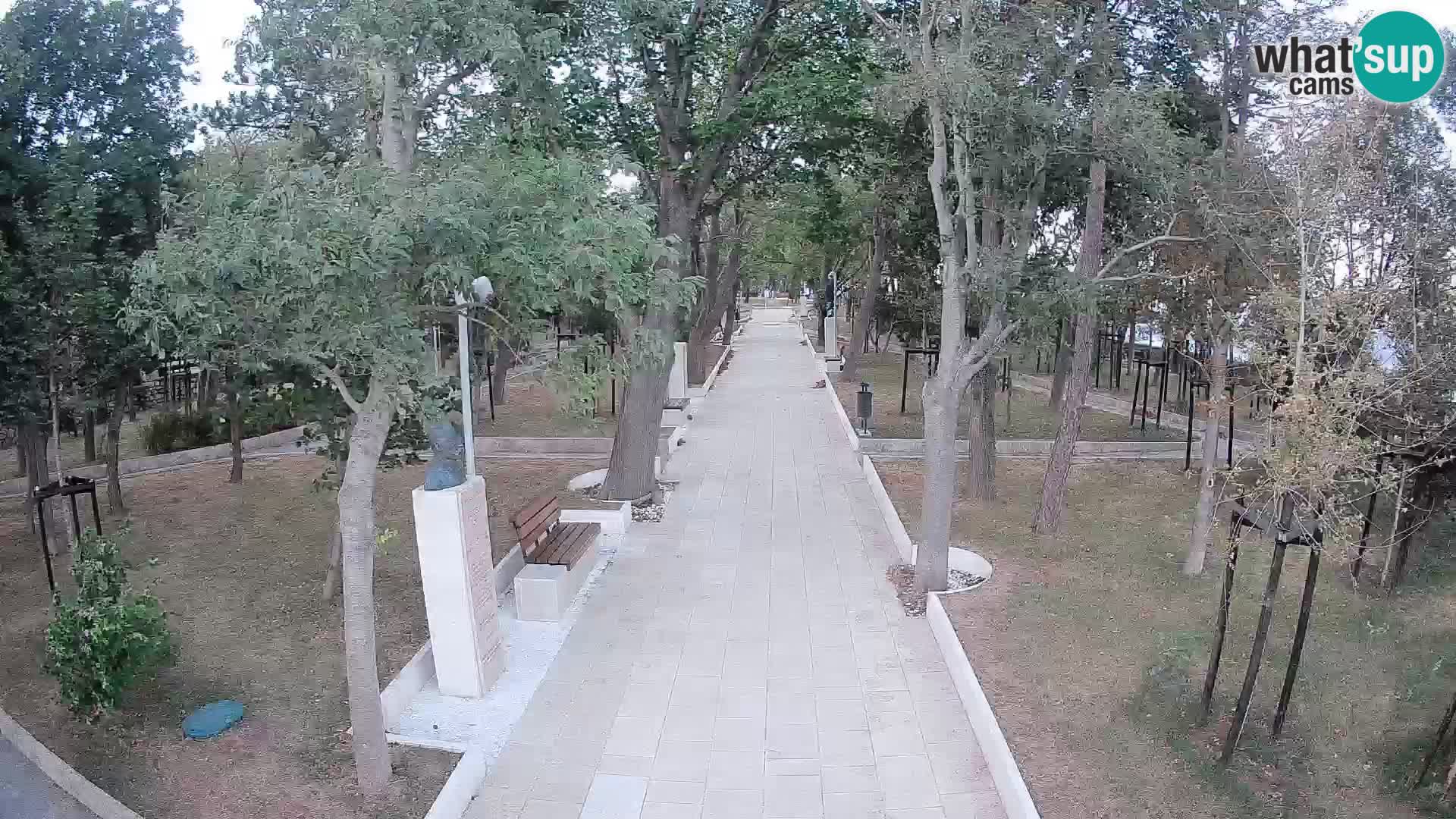Park pisateljev Senj – Pogled v živo ob morju