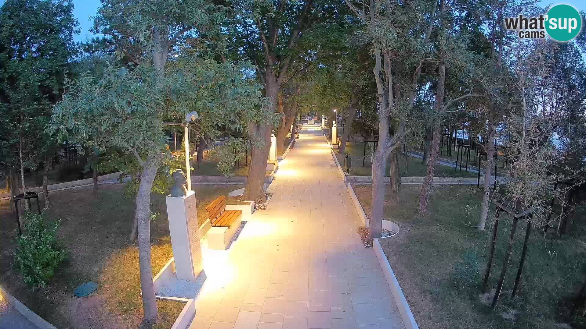 Writers’ Park Webcam Senj – Live by the Sea