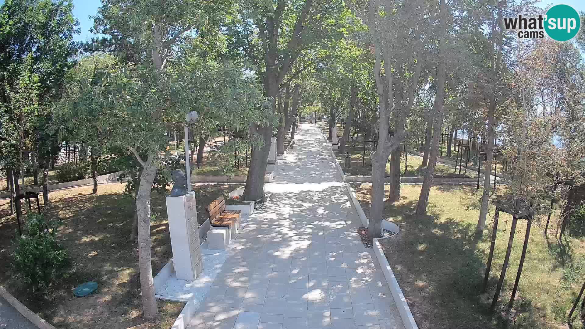 Webcam Schriftstellerpark Senj – Live am Meer