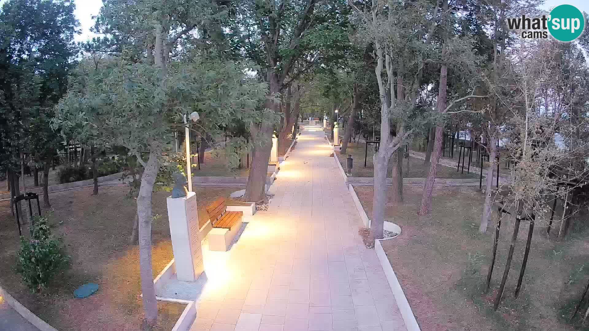 Writers’ Park Webcam Senj – Live by the Sea