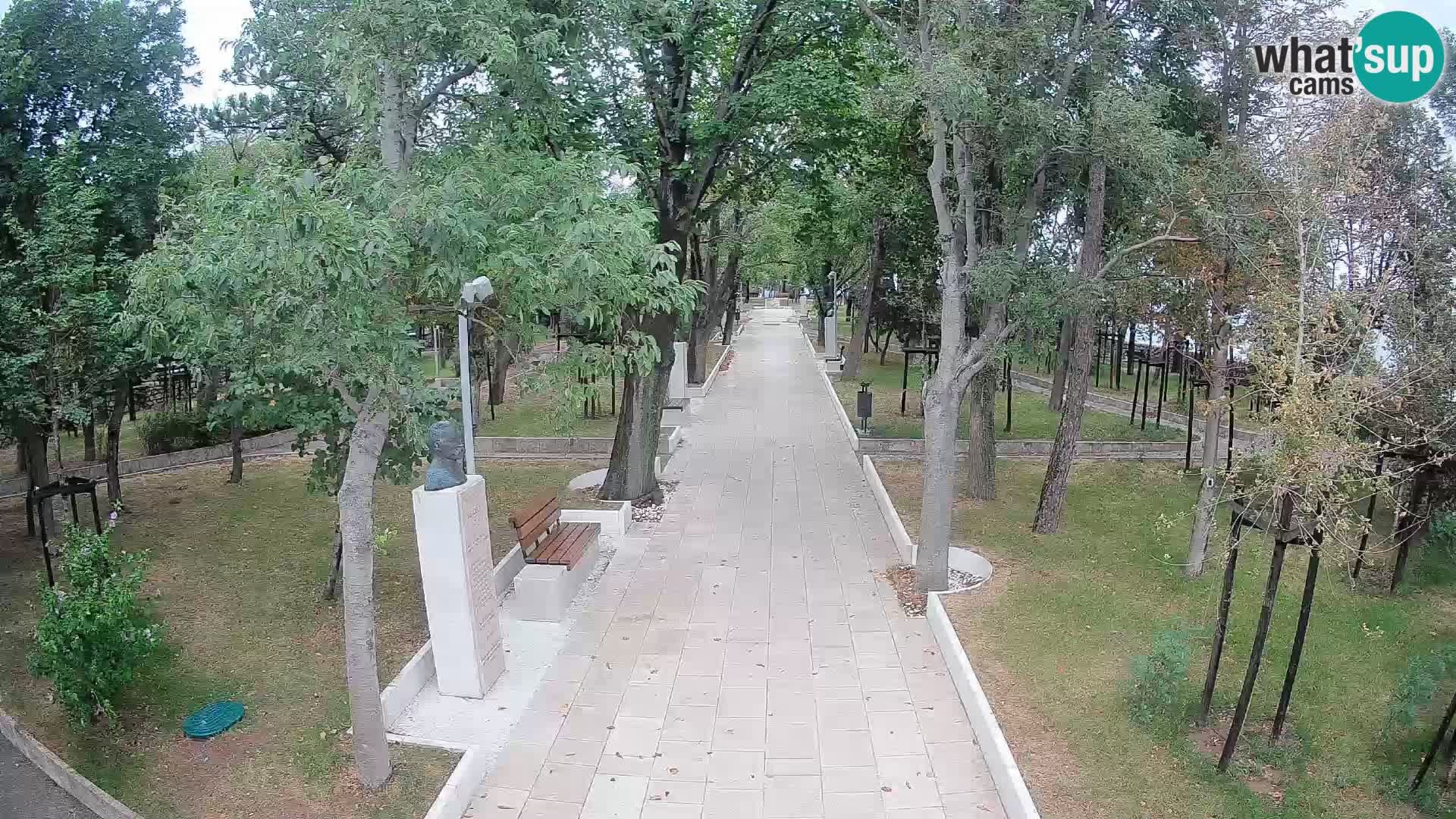 Webcam Schriftstellerpark Senj – Live am Meer