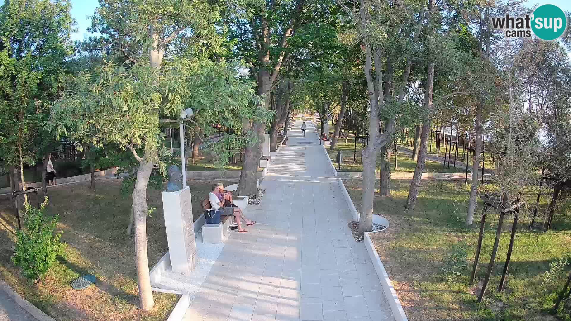 Webcam Schriftstellerpark Senj – Live am Meer