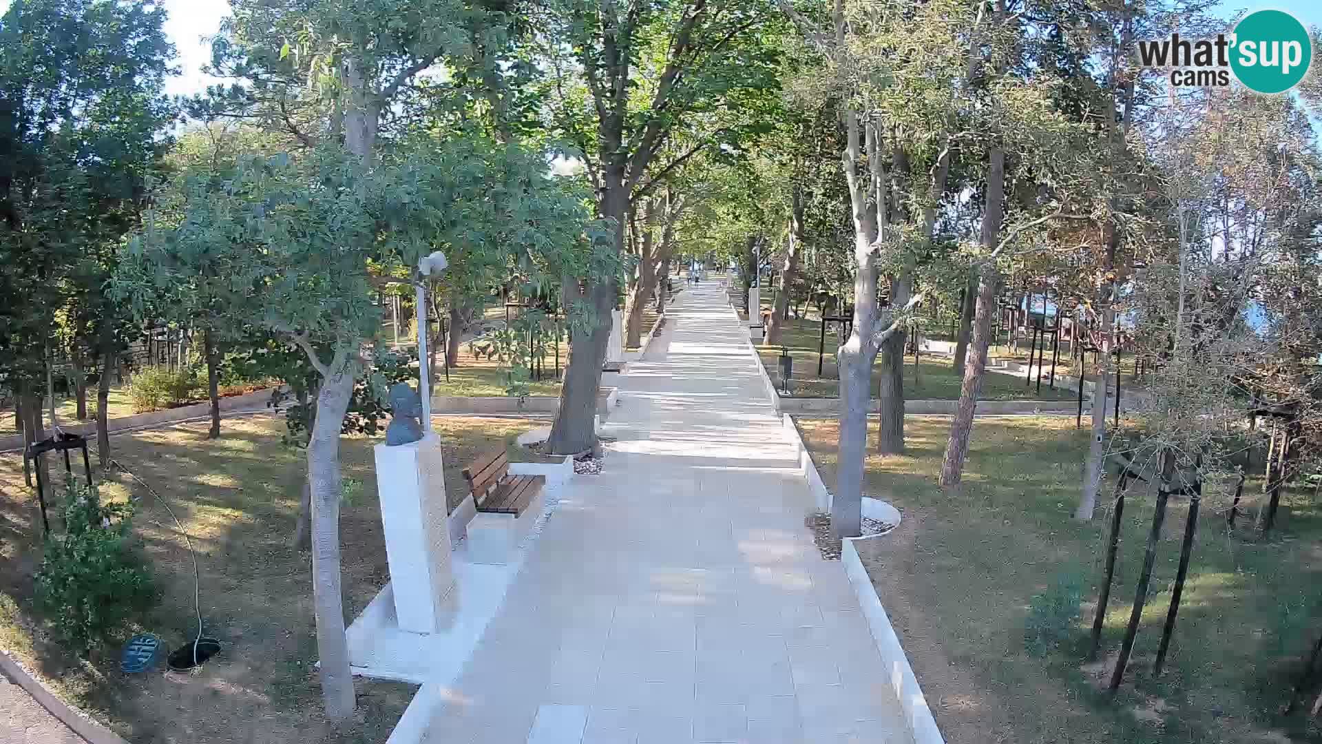 Webcam Schriftstellerpark Senj – Live am Meer