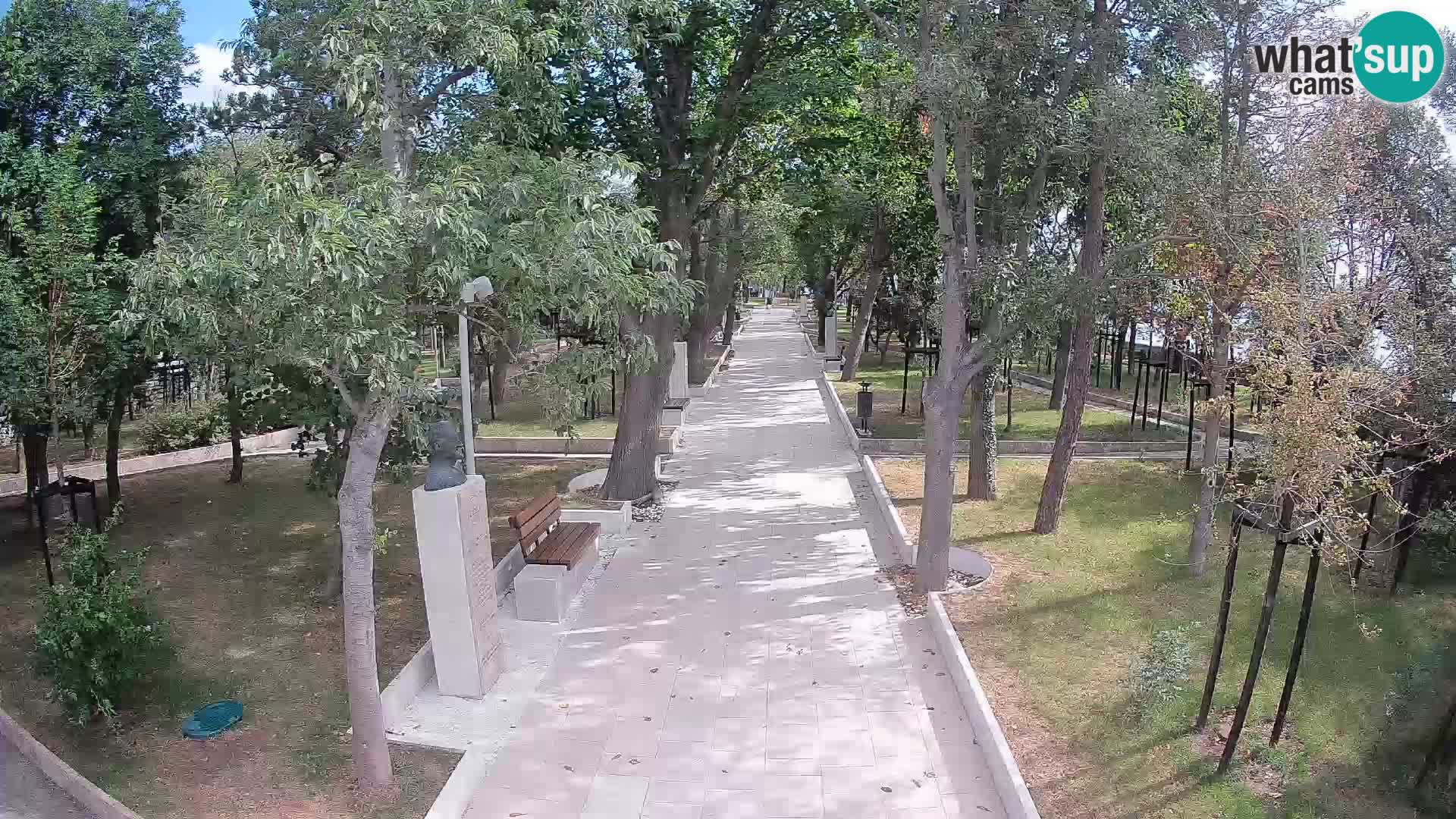 Writers’ Park Webcam Senj – Live by the Sea