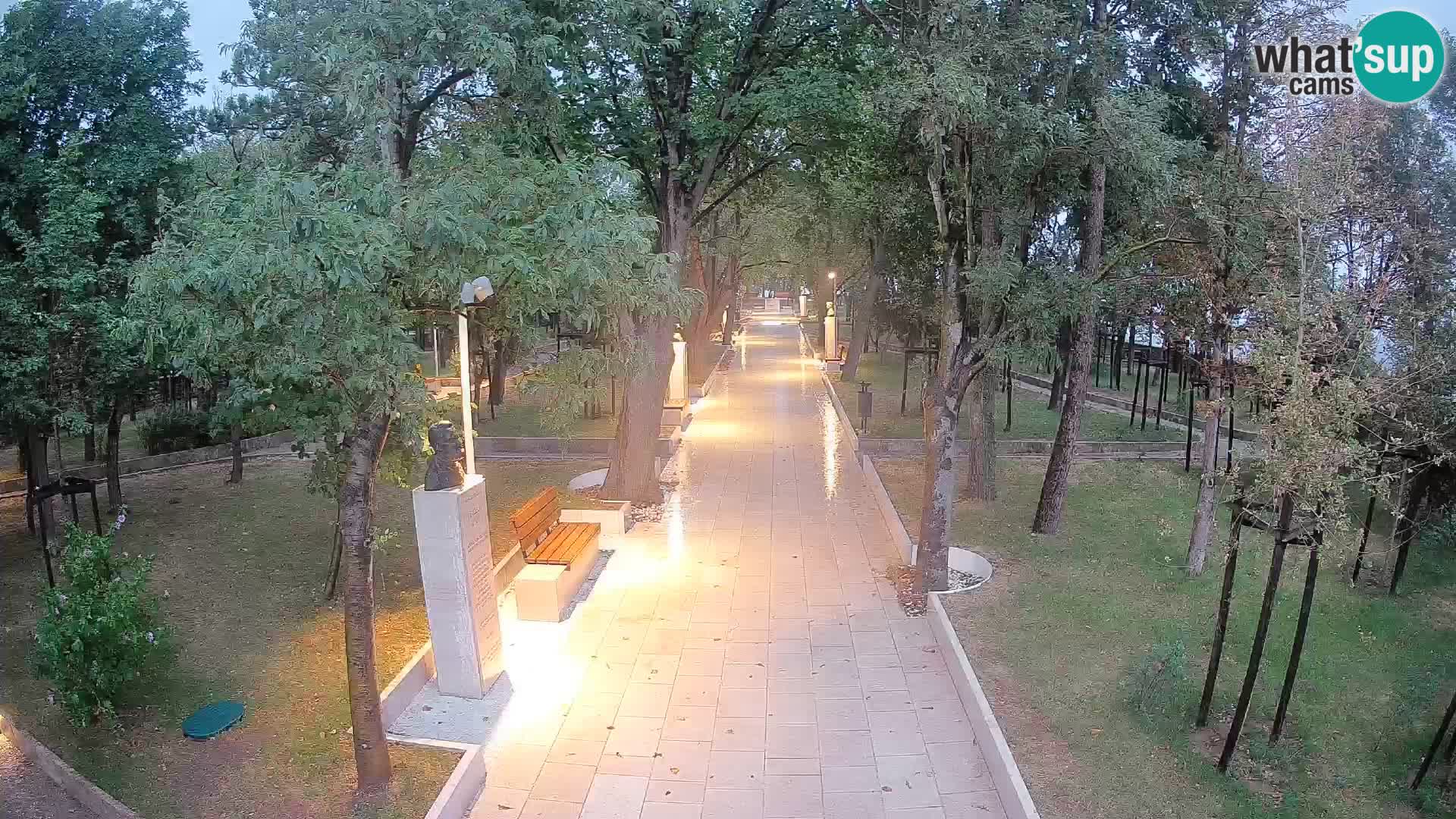 Webcam Schriftstellerpark Senj – Live am Meer