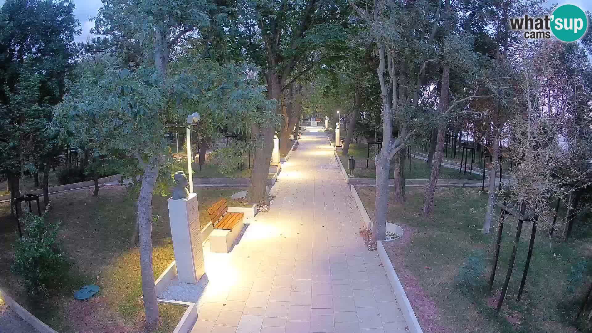 Webcam Schriftstellerpark Senj – Live am Meer