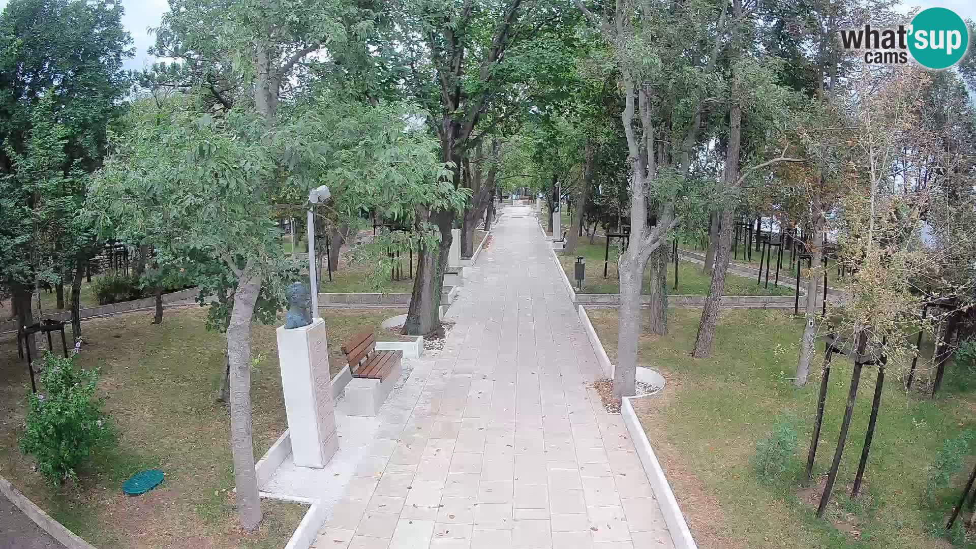 Writers’ Park Webcam Senj – Live by the Sea