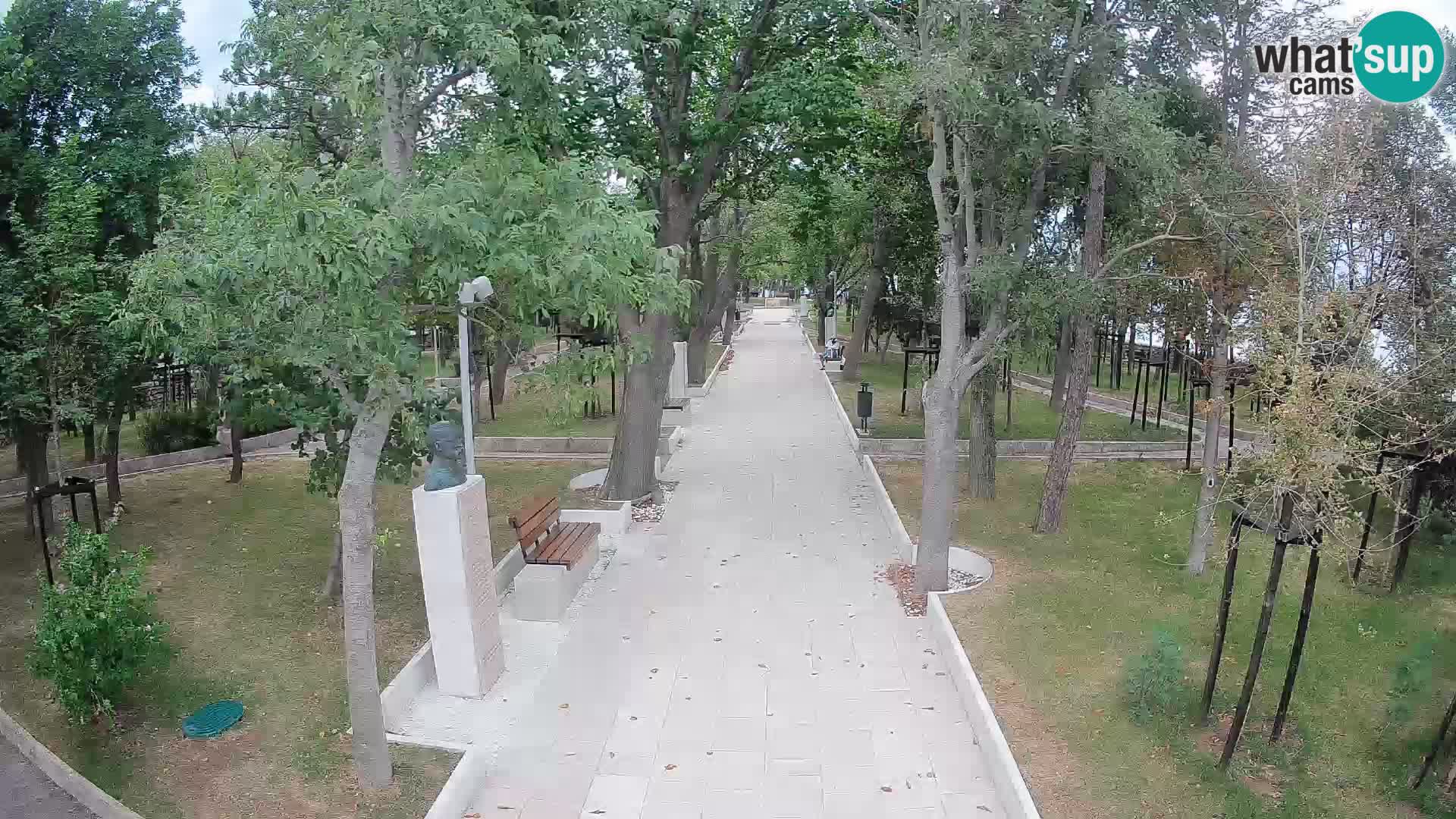 Webcam Schriftstellerpark Senj – Live am Meer