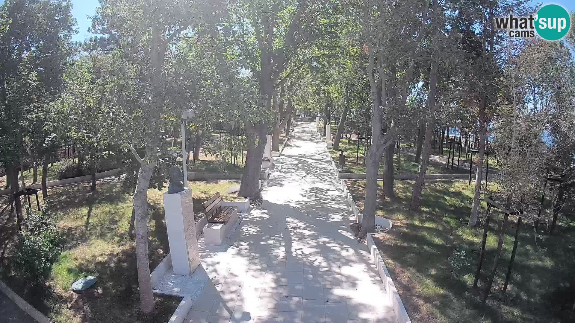 Webcam Schriftstellerpark Senj – Live am Meer