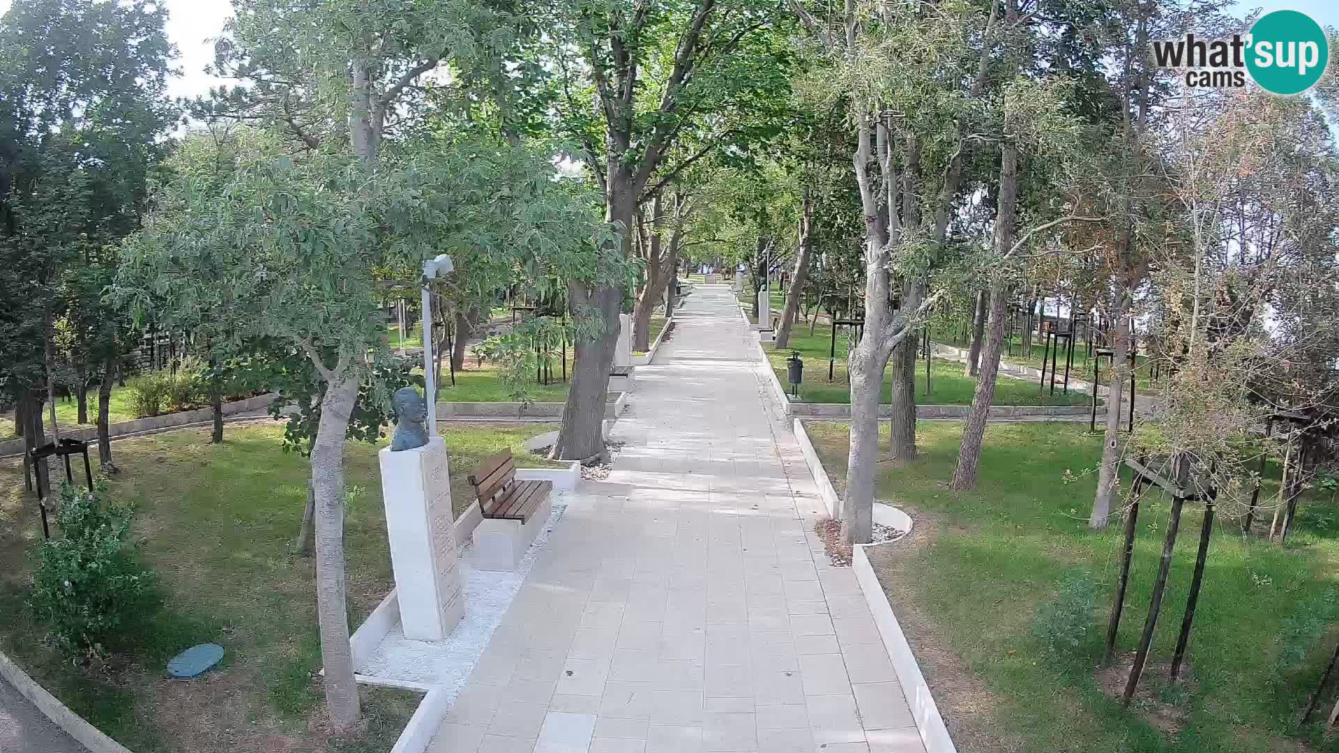 Webcam Schriftstellerpark Senj – Live am Meer