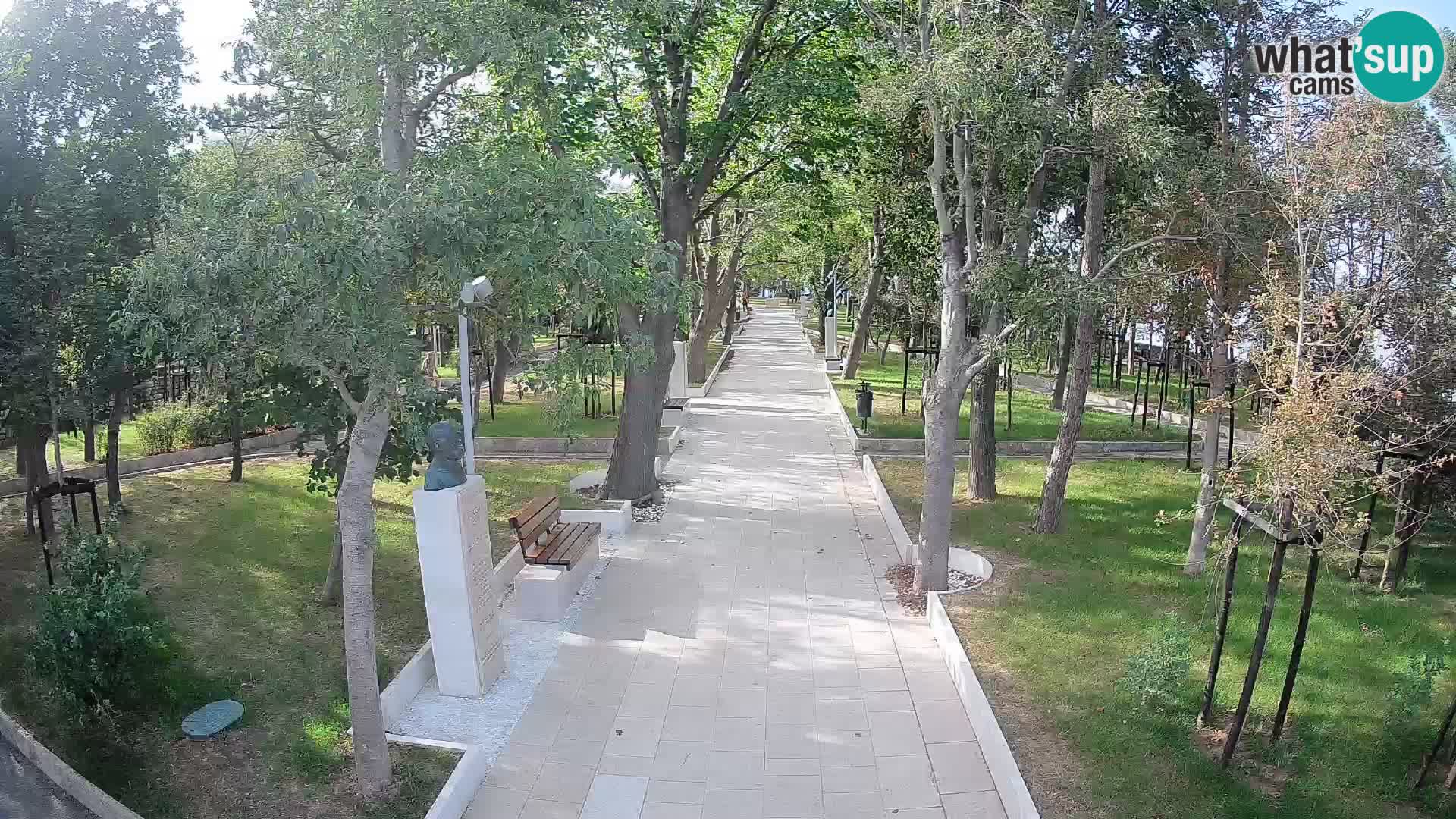 Webcam Schriftstellerpark Senj – Live am Meer