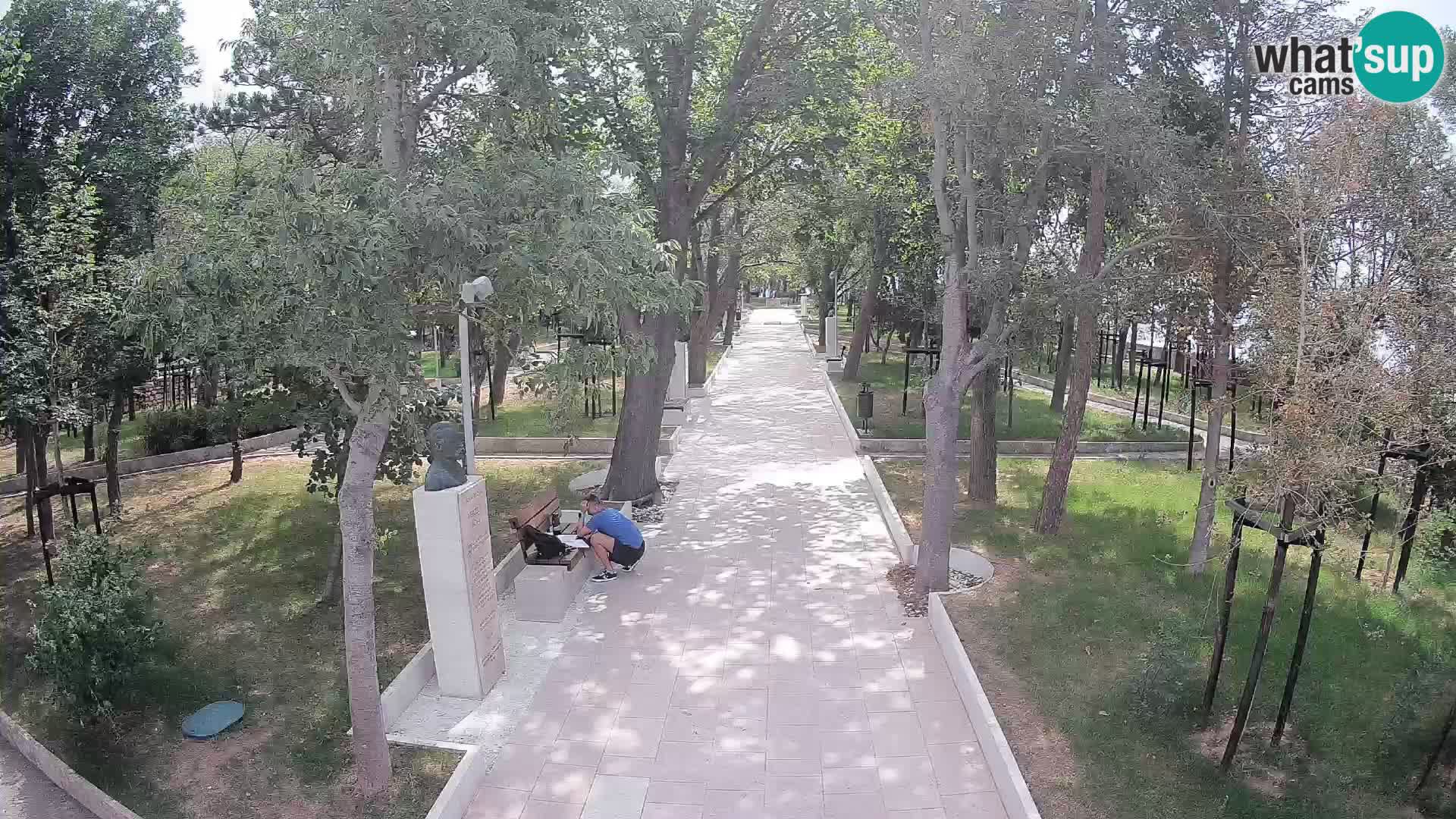 Webcam Schriftstellerpark Senj – Live am Meer