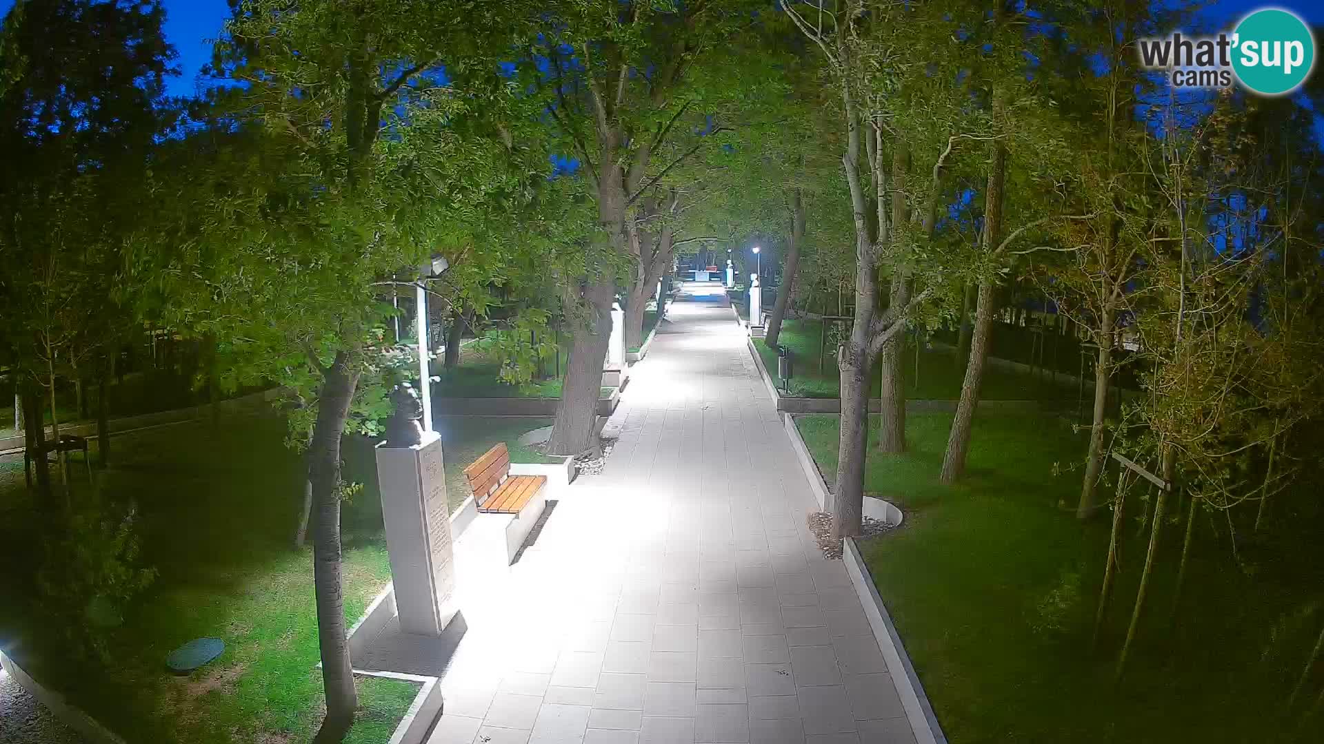 Webcam Schriftstellerpark Senj – Live am Meer