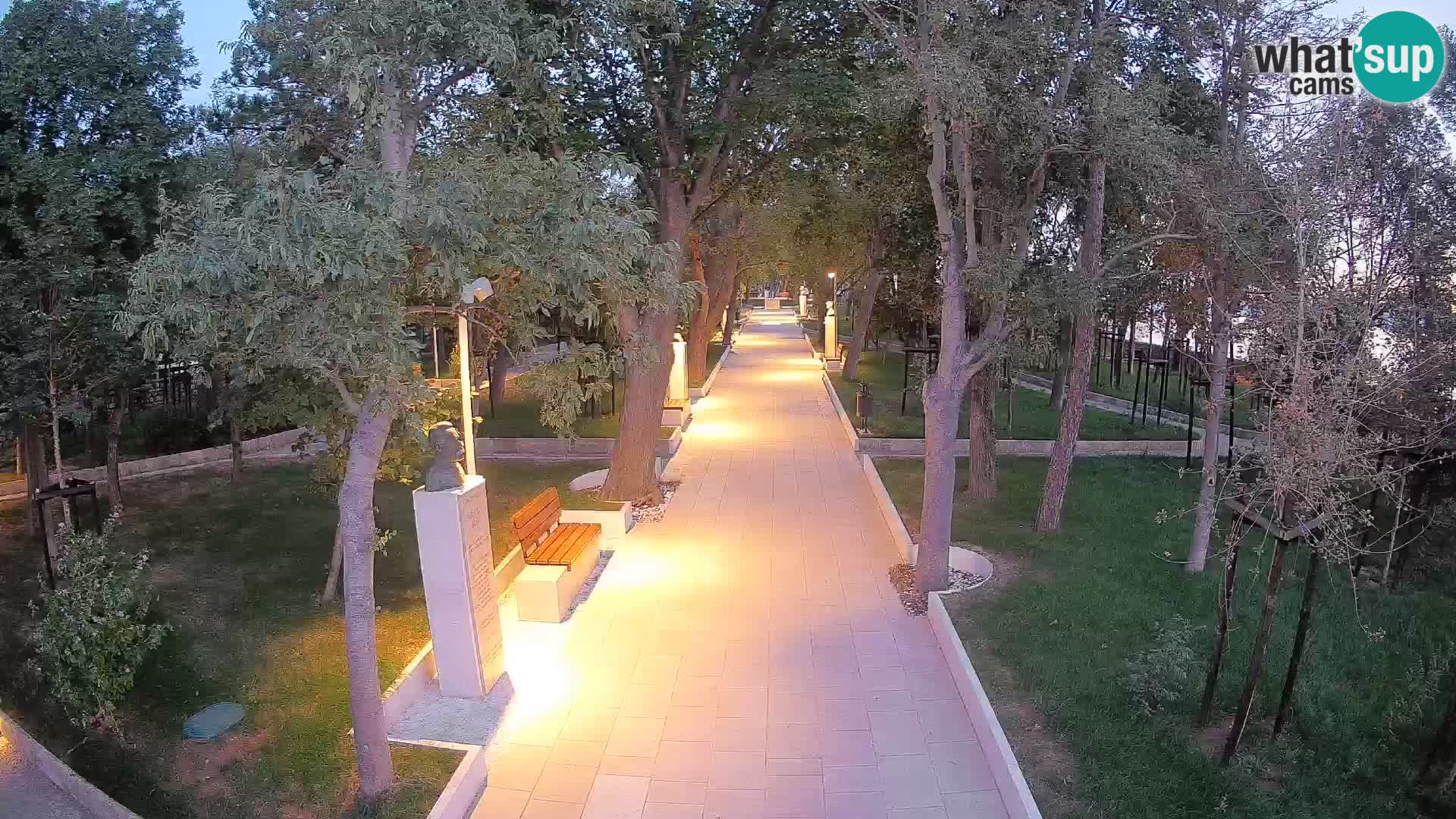 Writers’ Park Webcam Senj – Live by the Sea