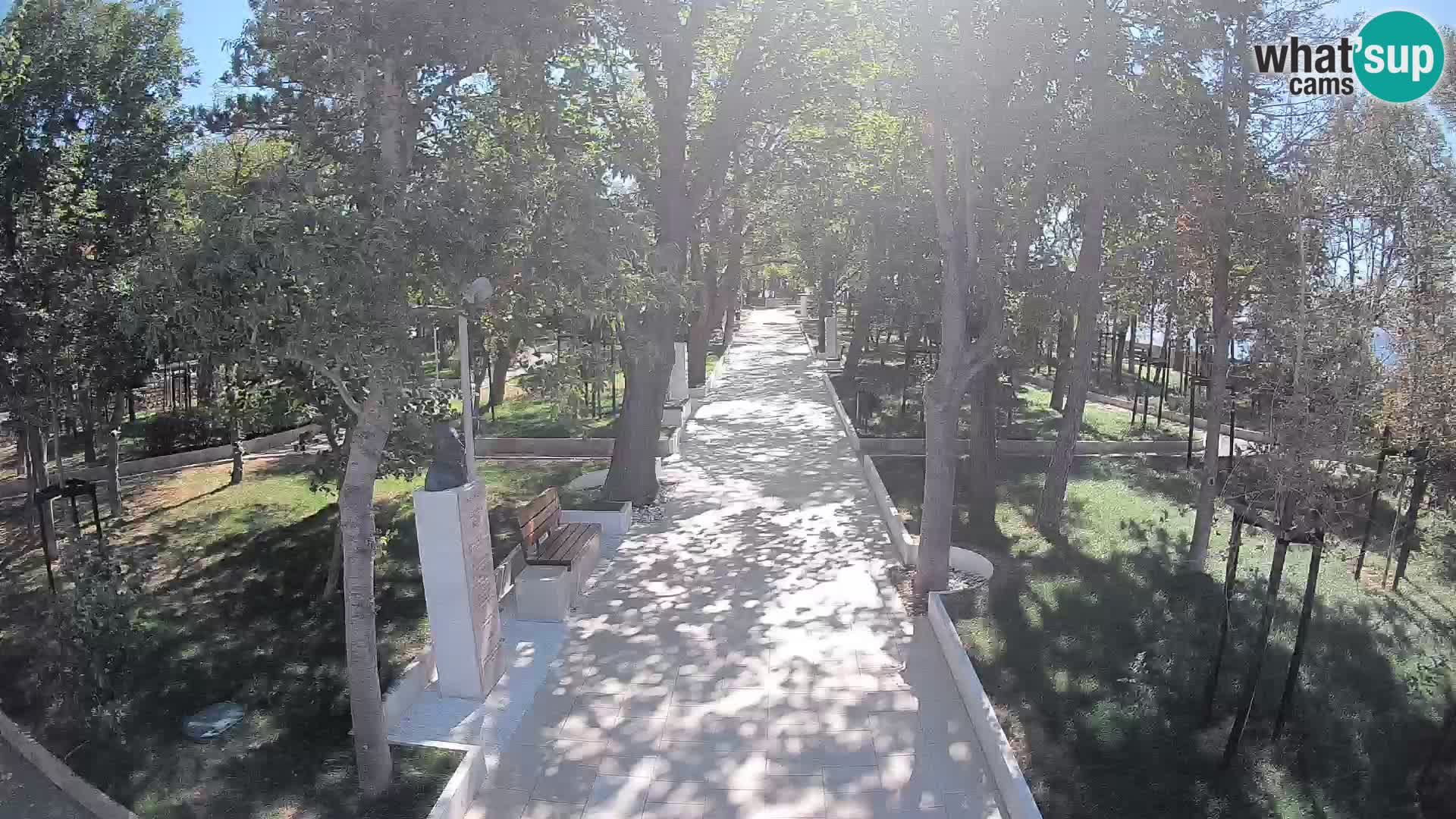 Webcam Schriftstellerpark Senj – Live am Meer