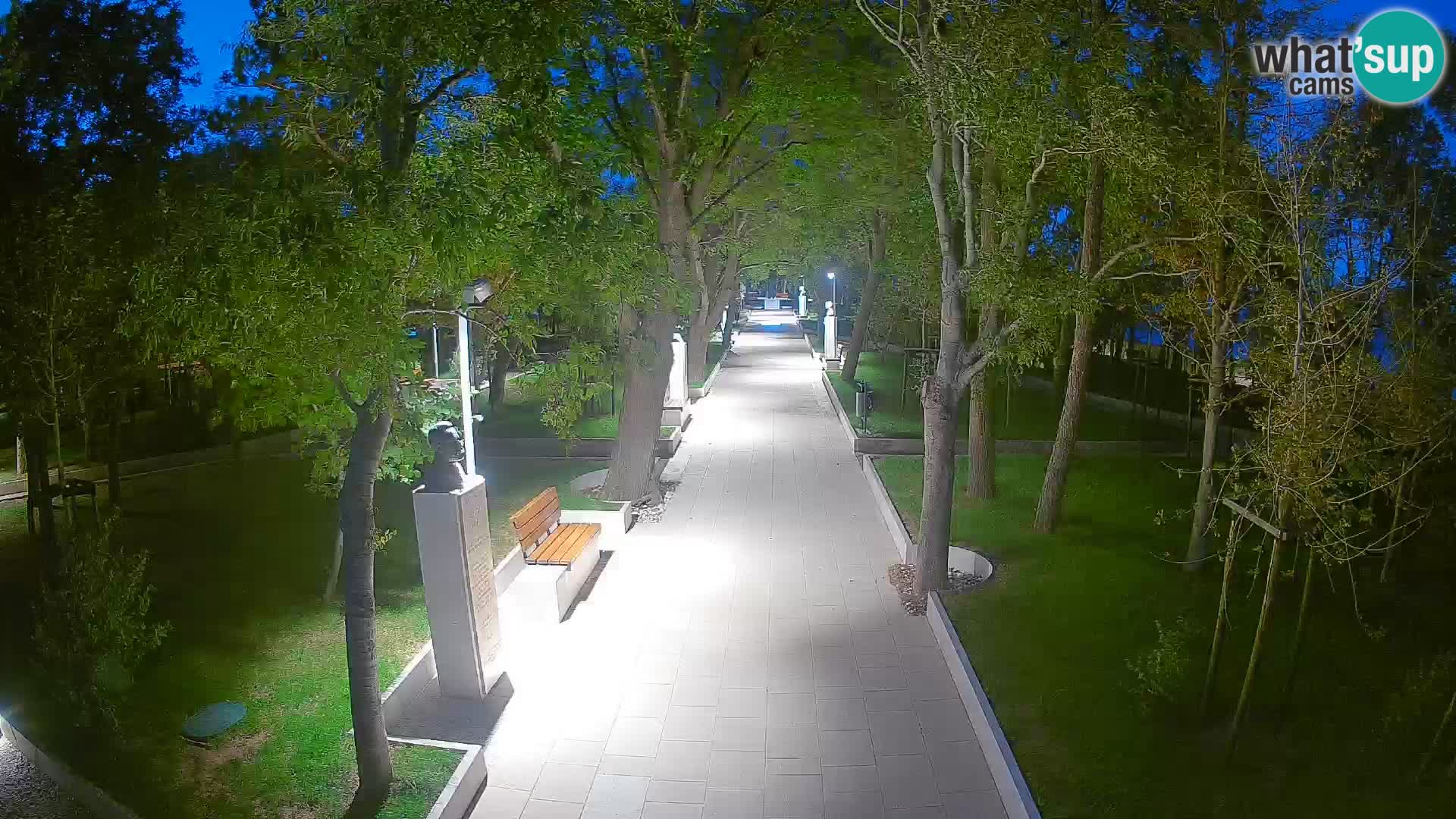 Webcam Schriftstellerpark Senj – Live am Meer